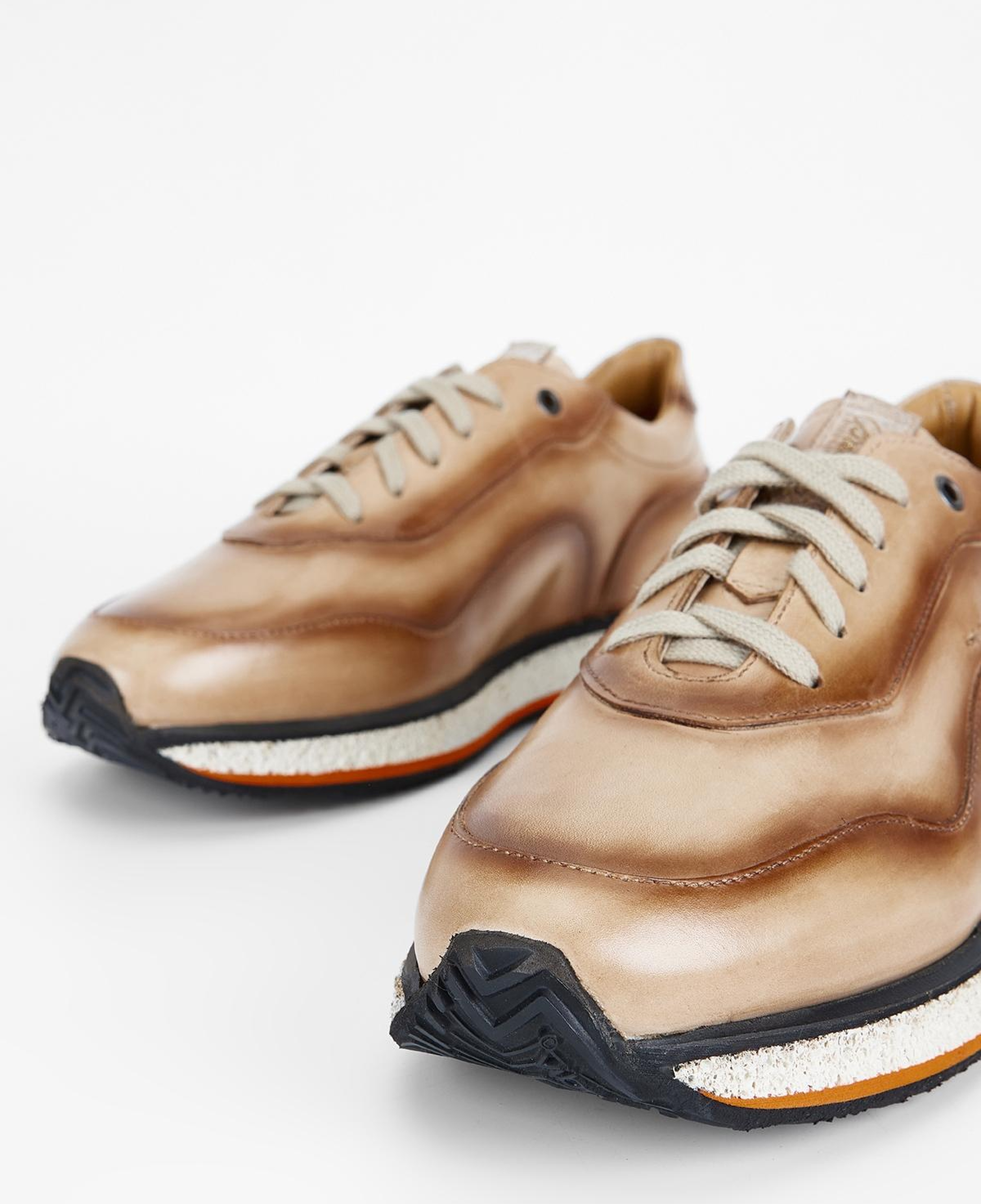 Branchini Erkek Hakiki Deri Bej Sneakers & Spor Ayakkabı