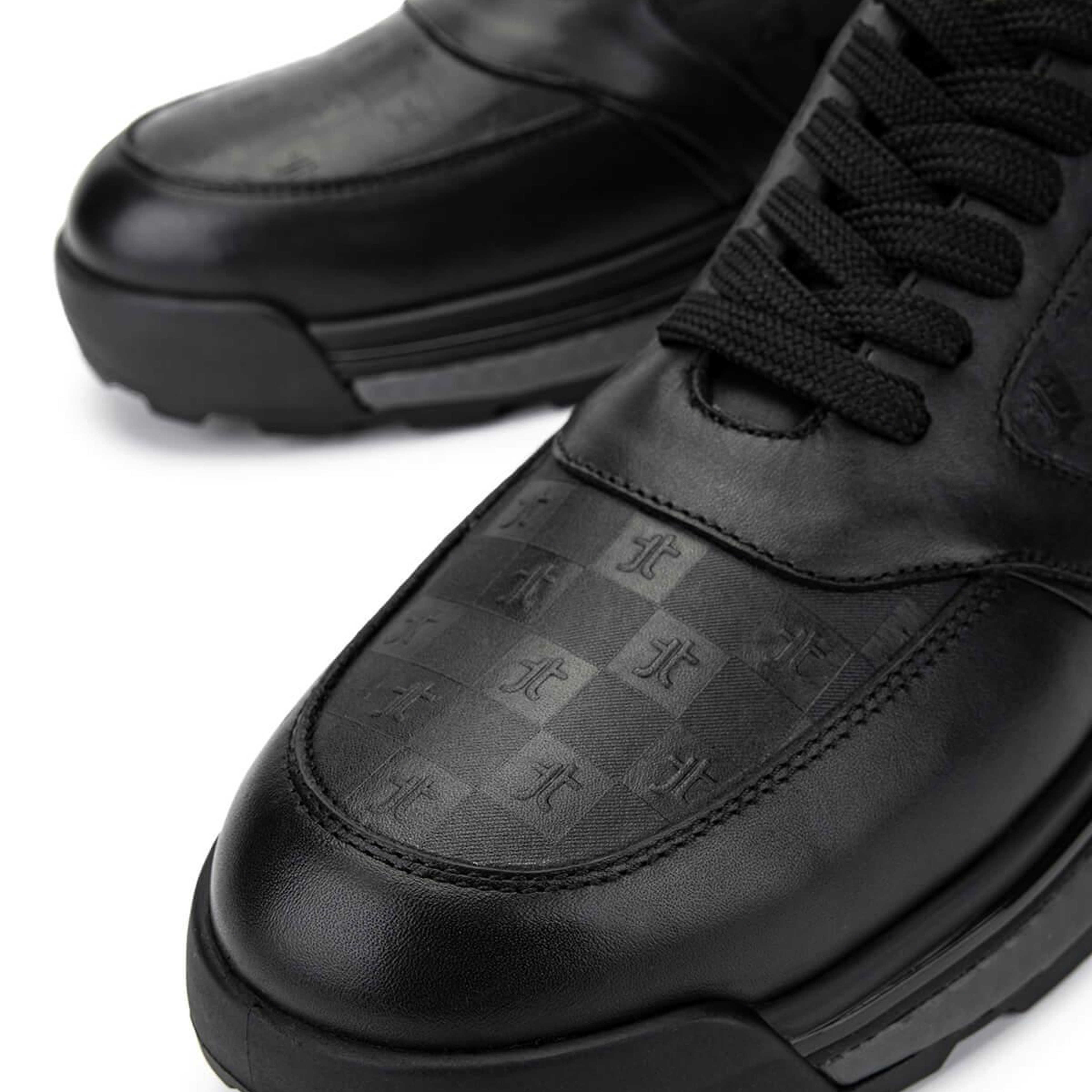 Tamer Tanca Erkek Hakiki Deri Sneakers & Spor Siyah Ayakkabı