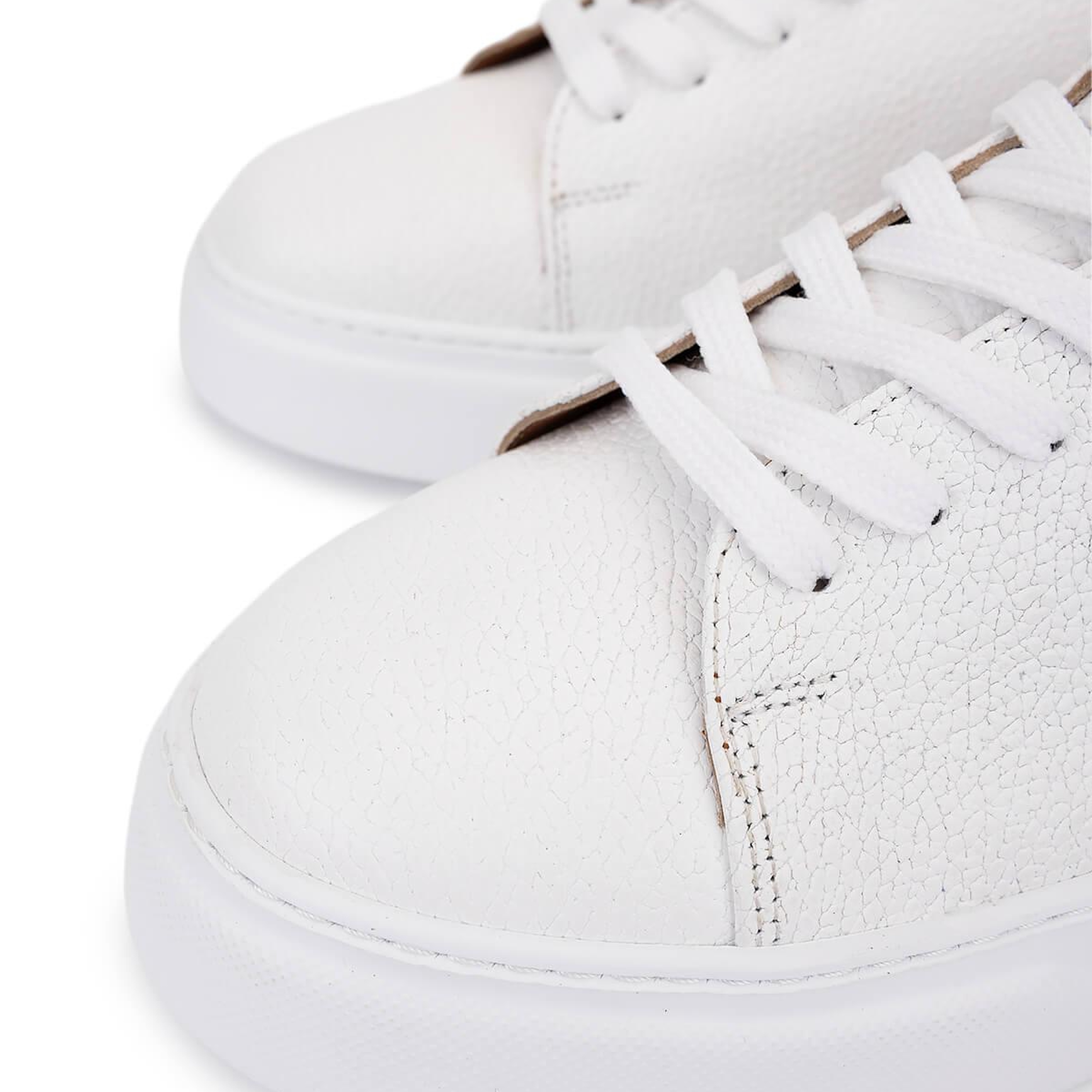 Tamer Tanca Erkek Hakiki Deri Beyaz Sneakers & Spor Ayakkabı