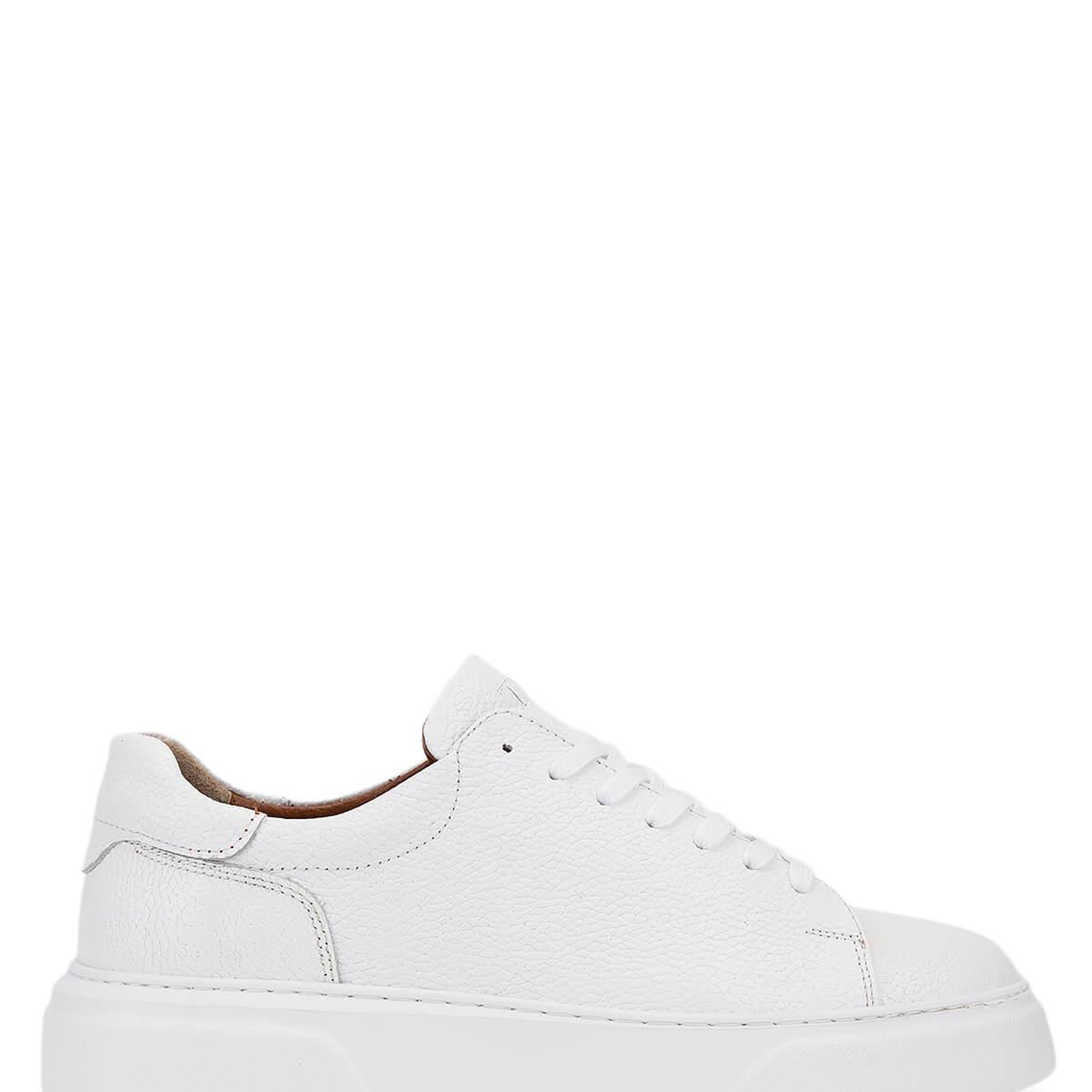 Tamer Tanca Erkek Hakiki Deri Beyaz Sneakers & Spor Ayakkabı