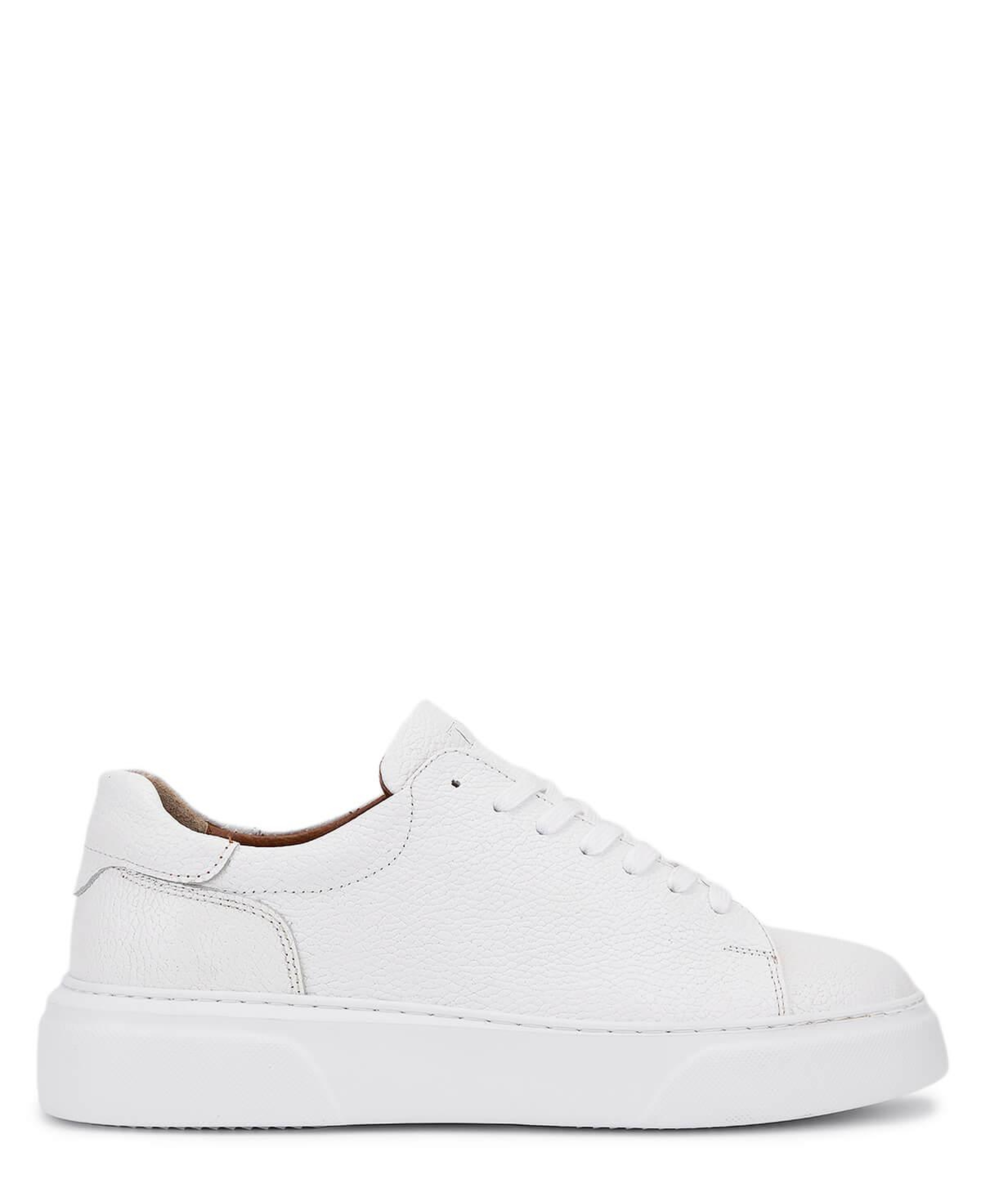 Tamer Tanca Erkek Hakiki Deri Beyaz Sneakers & Spor Ayakkabı