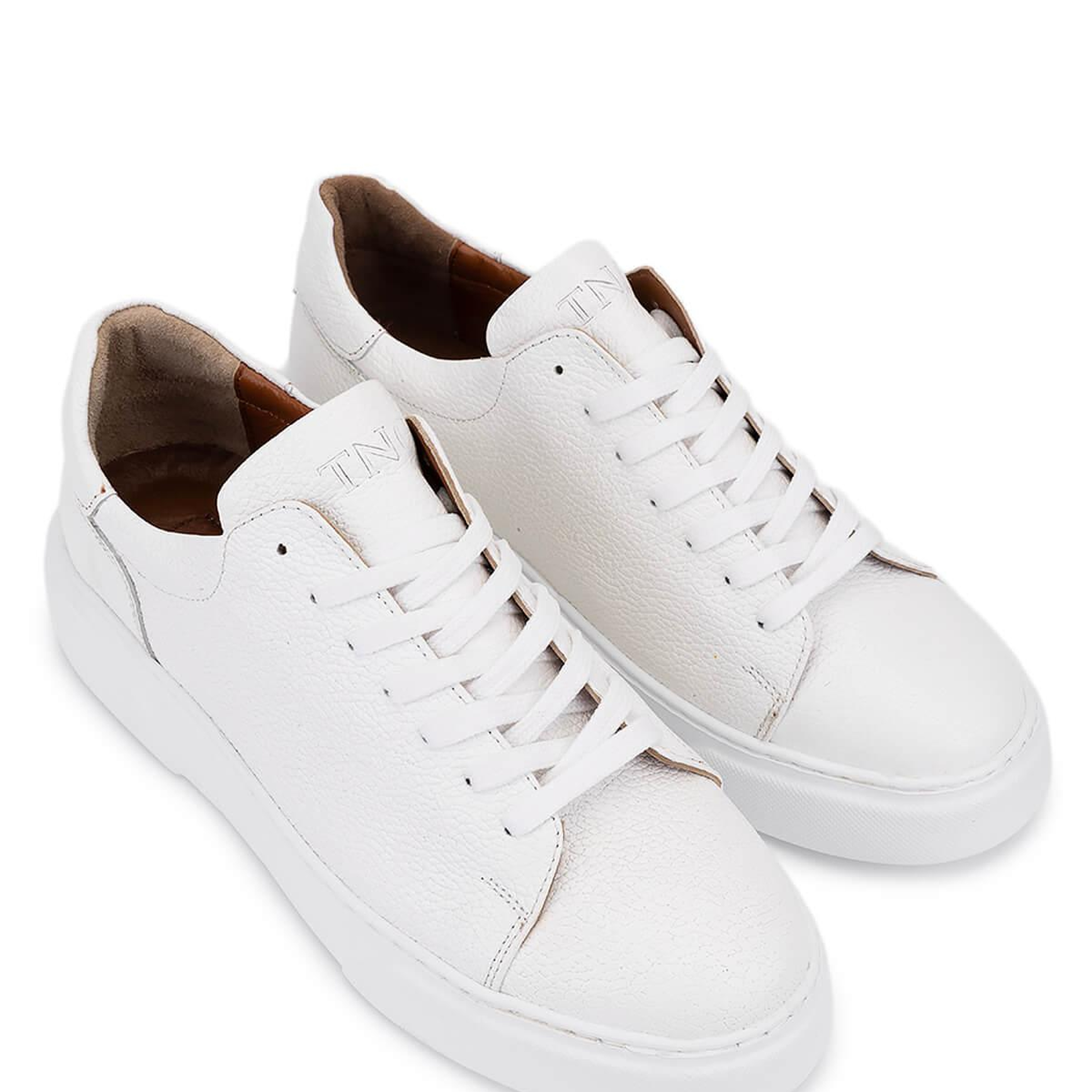 Tamer Tanca Erkek Hakiki Deri Beyaz Sneakers & Spor Ayakkabı