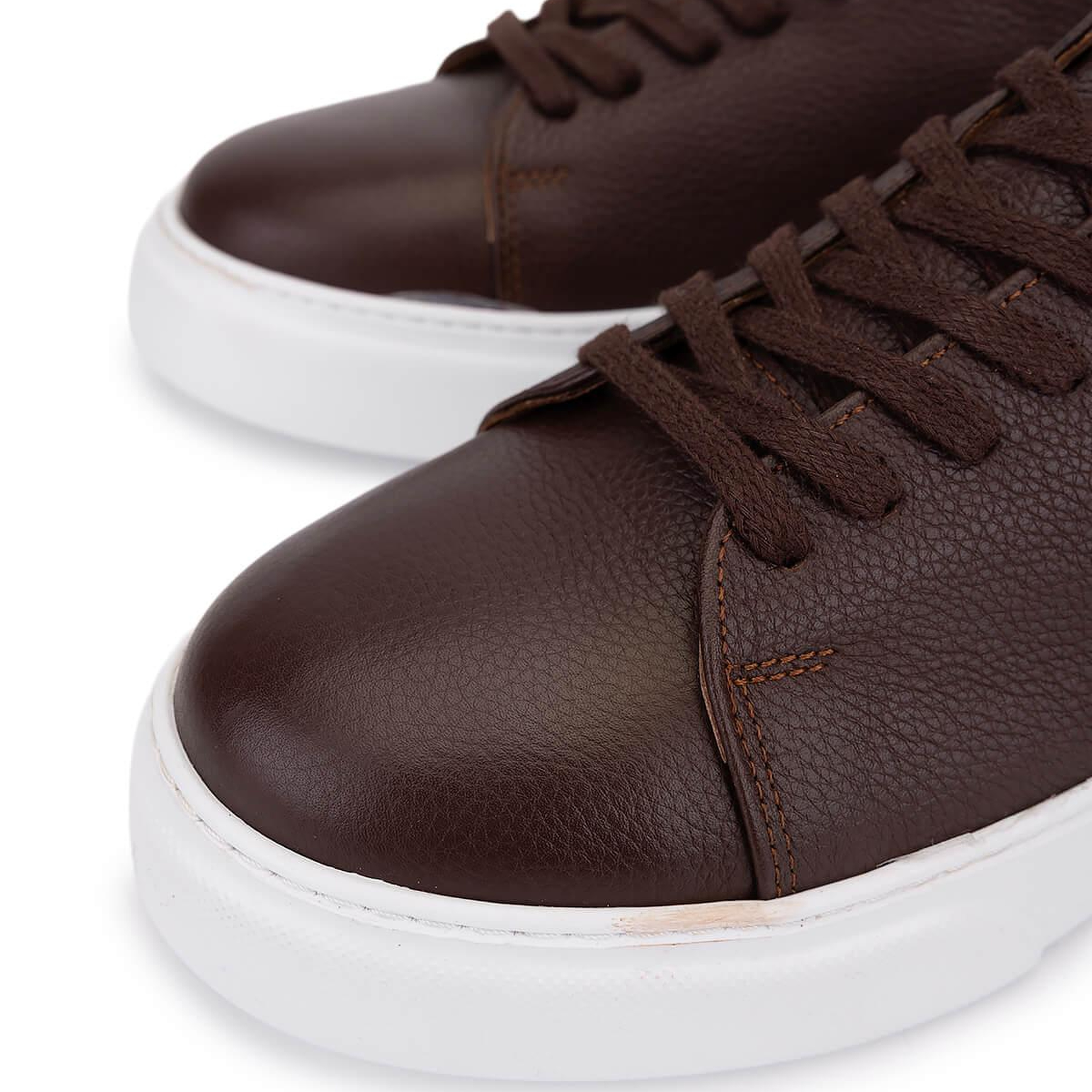 Tamer Tanca Erkek Hakiki Deri Kahverengi Sneakers & Spor Ayakkabı