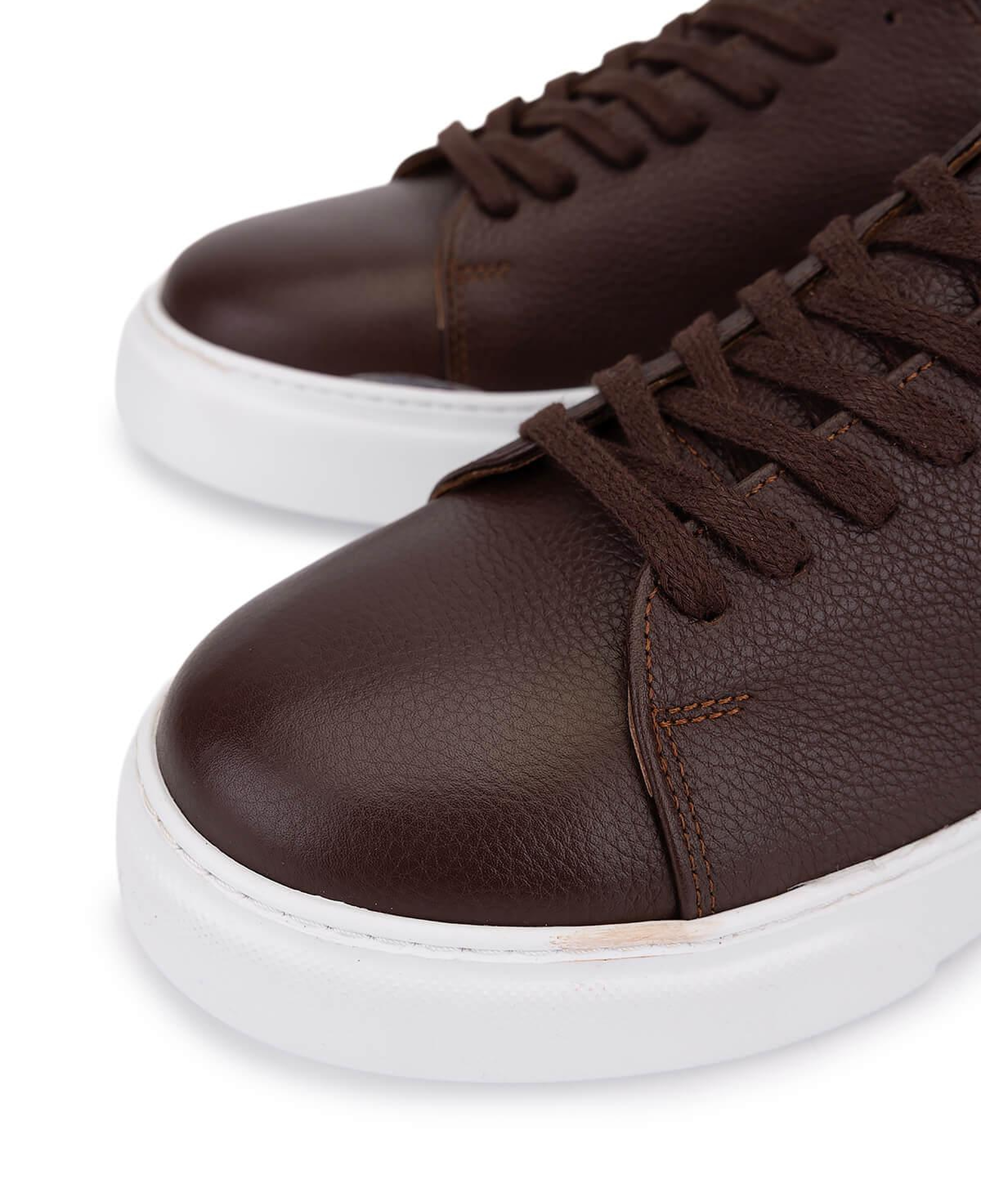 Tamer Tanca Erkek Hakiki Deri Kahverengi Sneakers & Spor Ayakkabı