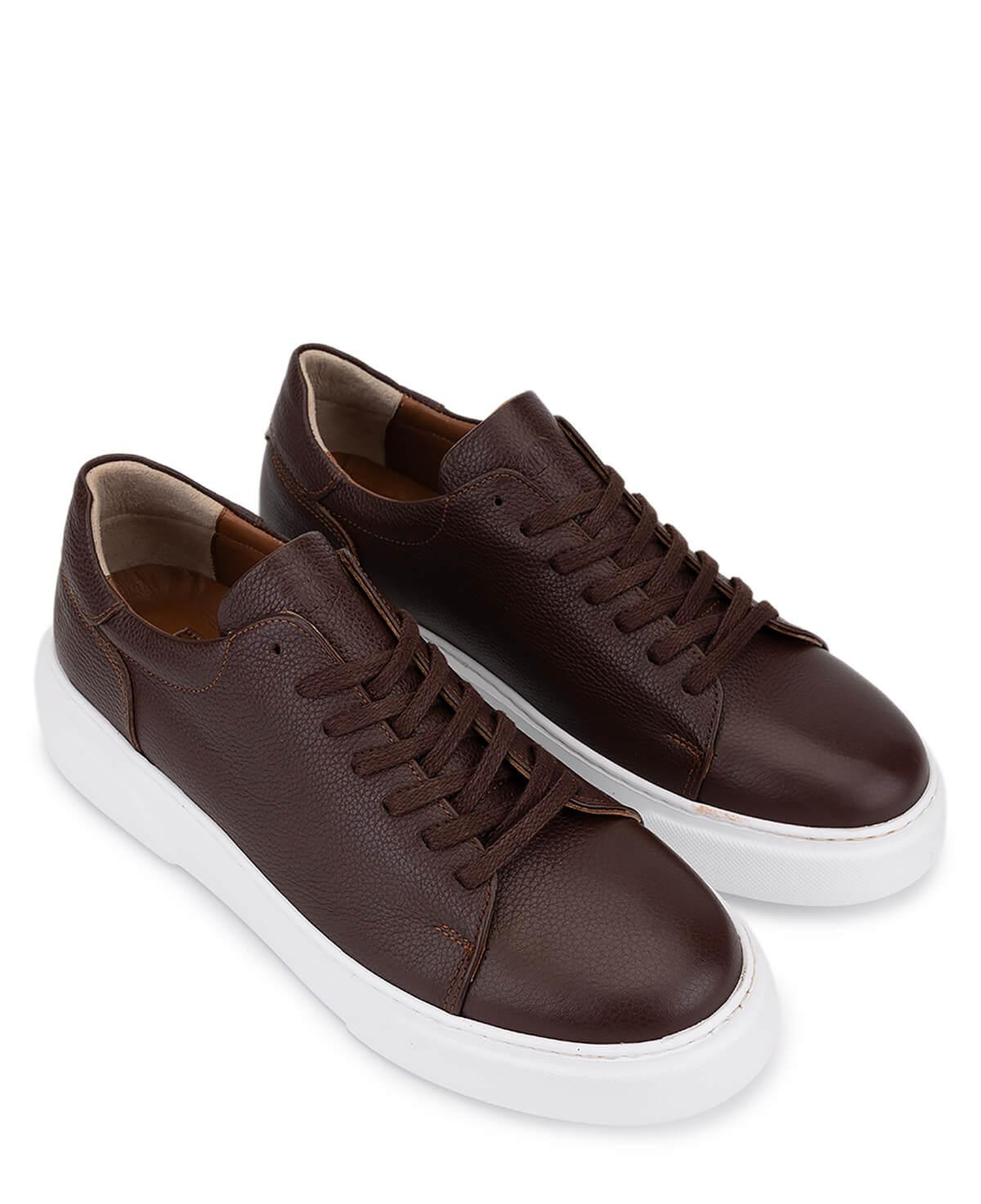 Tamer Tanca Erkek Hakiki Deri Kahverengi Sneakers & Spor Ayakkabı