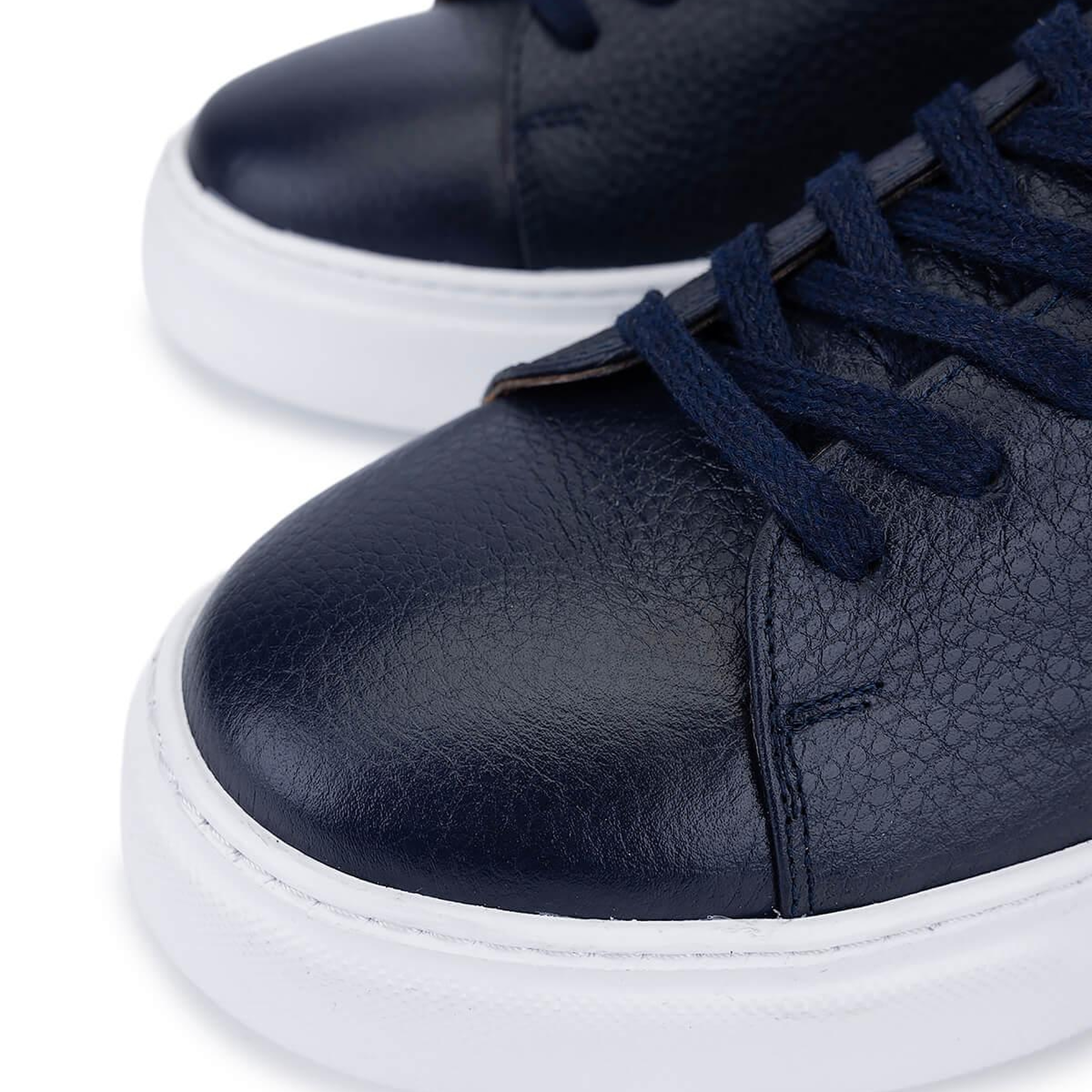 Tamer Tanca Erkek  Hakiki Deri Lacivert Sneakers & Spor Ayakkabı