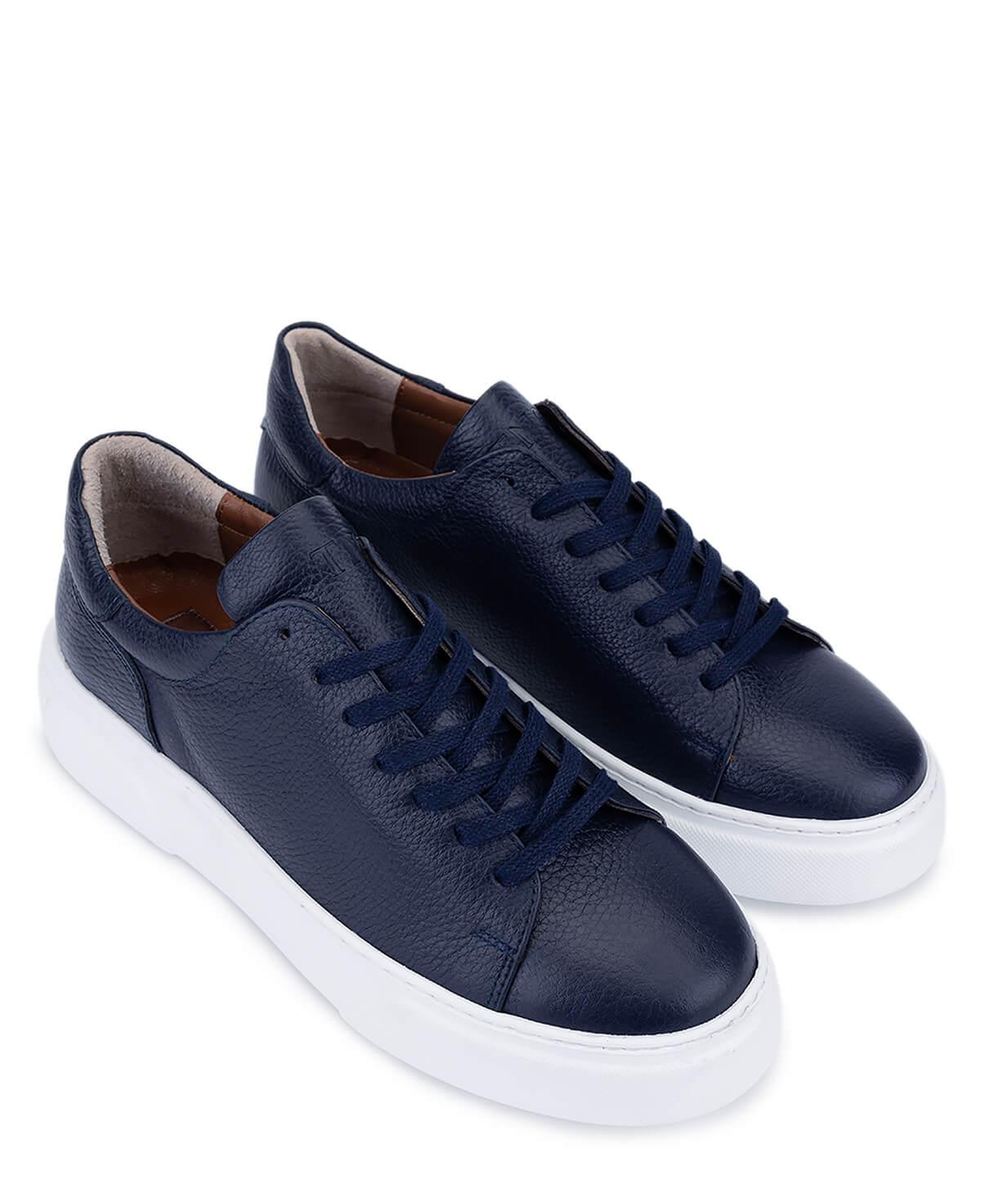 Tamer Tanca Erkek Hakiki Deri Lacivert Sneakers & Spor Ayakkabı