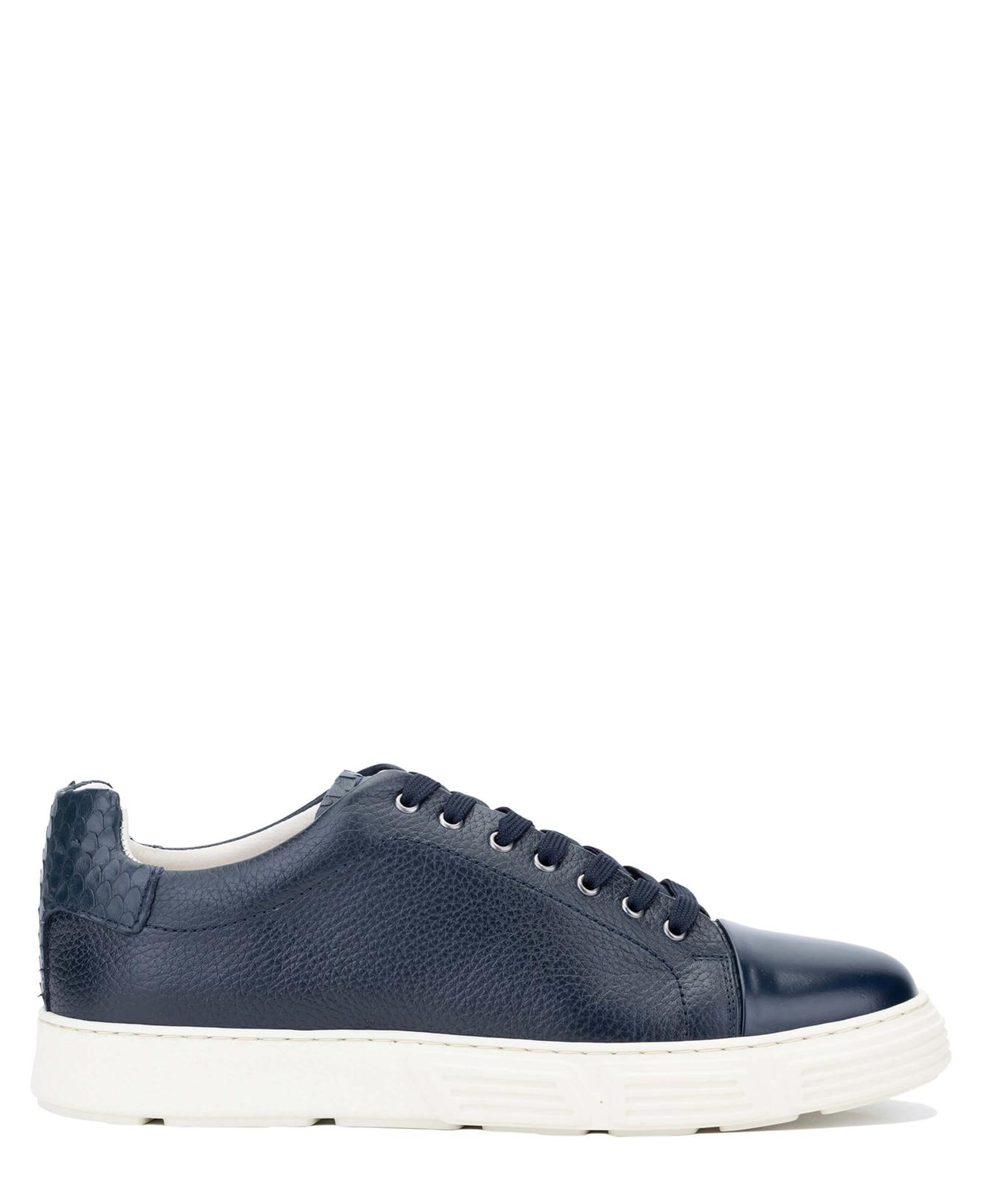 Tamer Tanca Erkek Hakiki Deri Lacivert Sneakers & Spor Ayakkabı