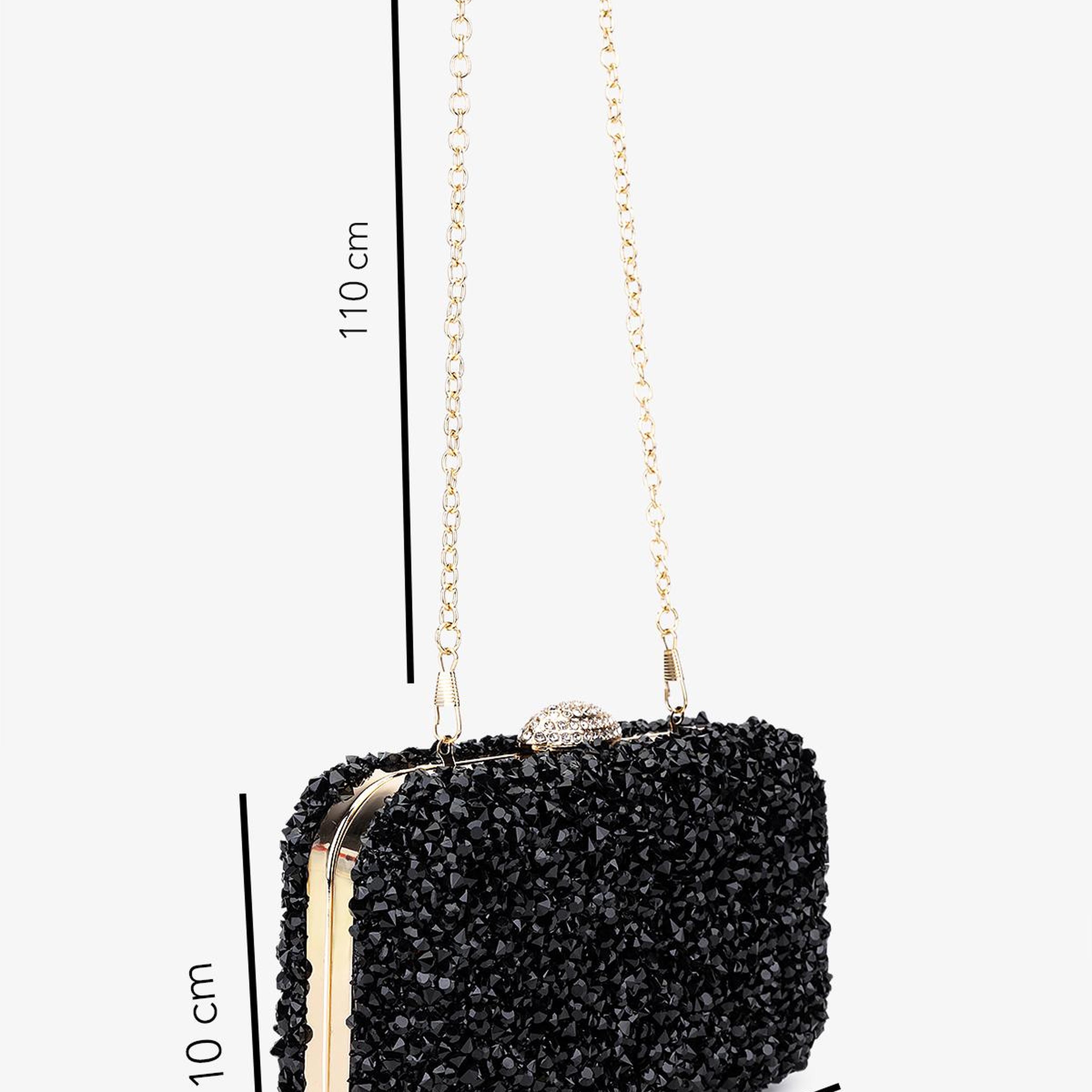 Valmenti Kadın Vegan Siyah Abiye Çanta