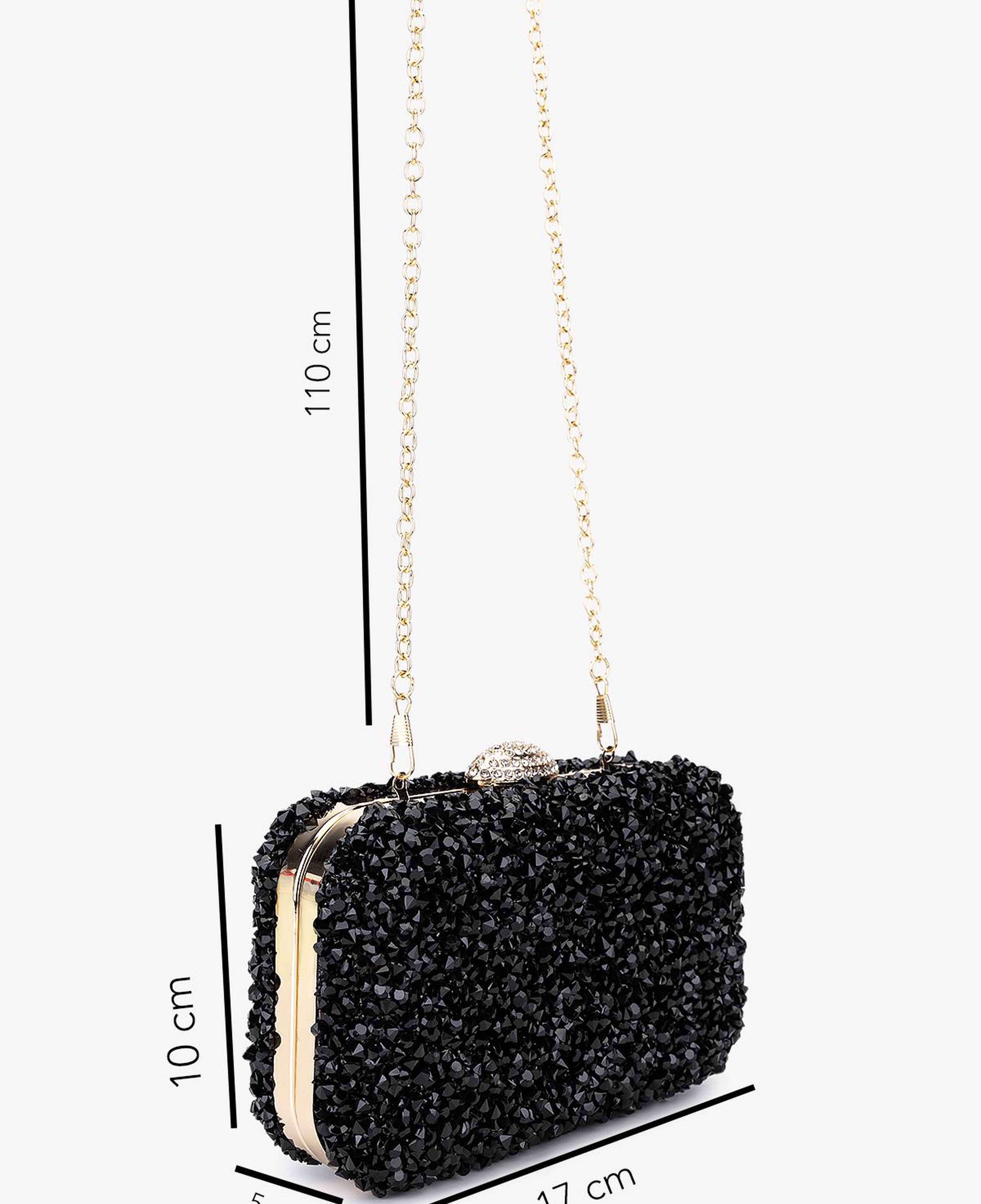 Valmenti Kadın Vegan Siyah Abiye Çanta