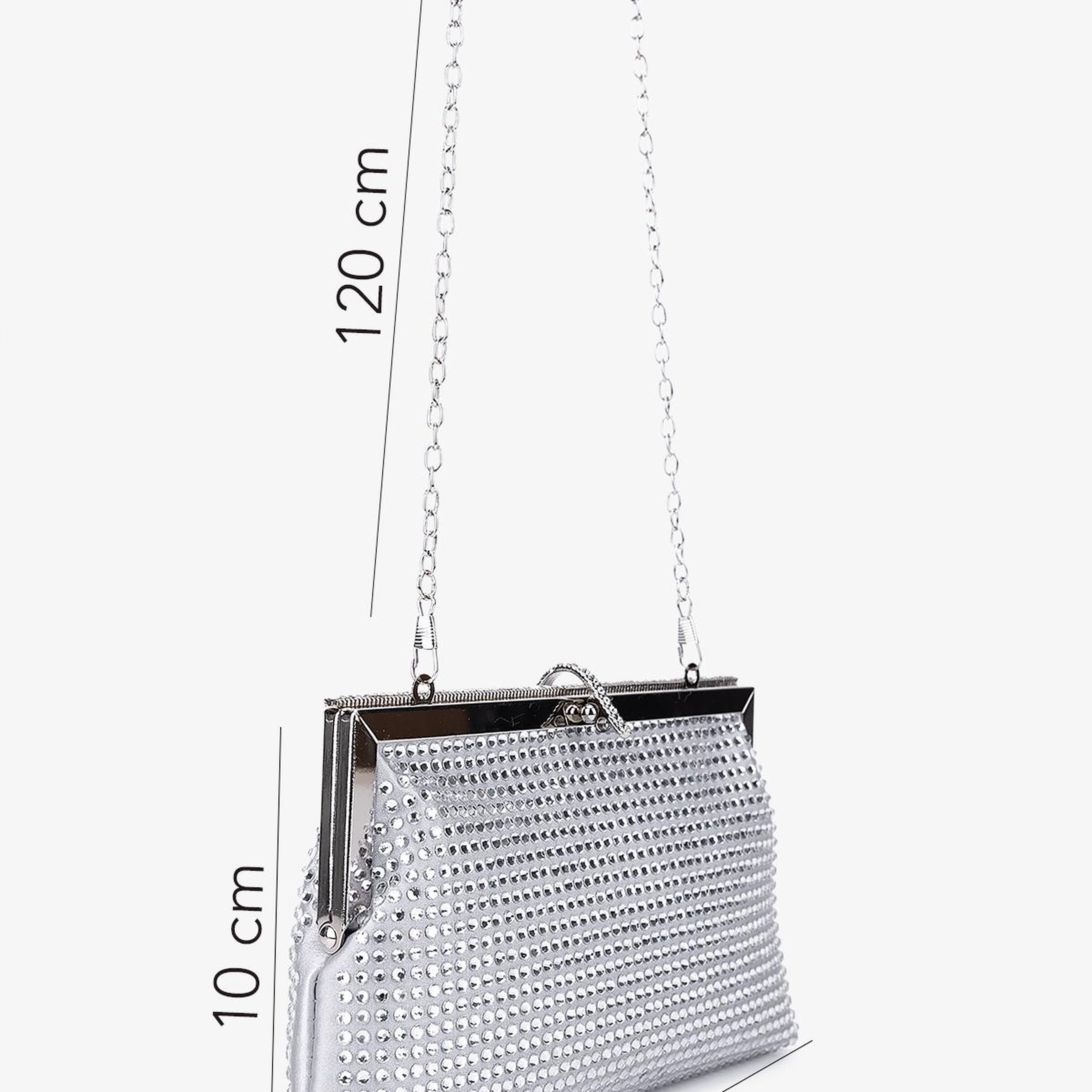 Valmenti Kadın Vegan Gri Abiye Çanta