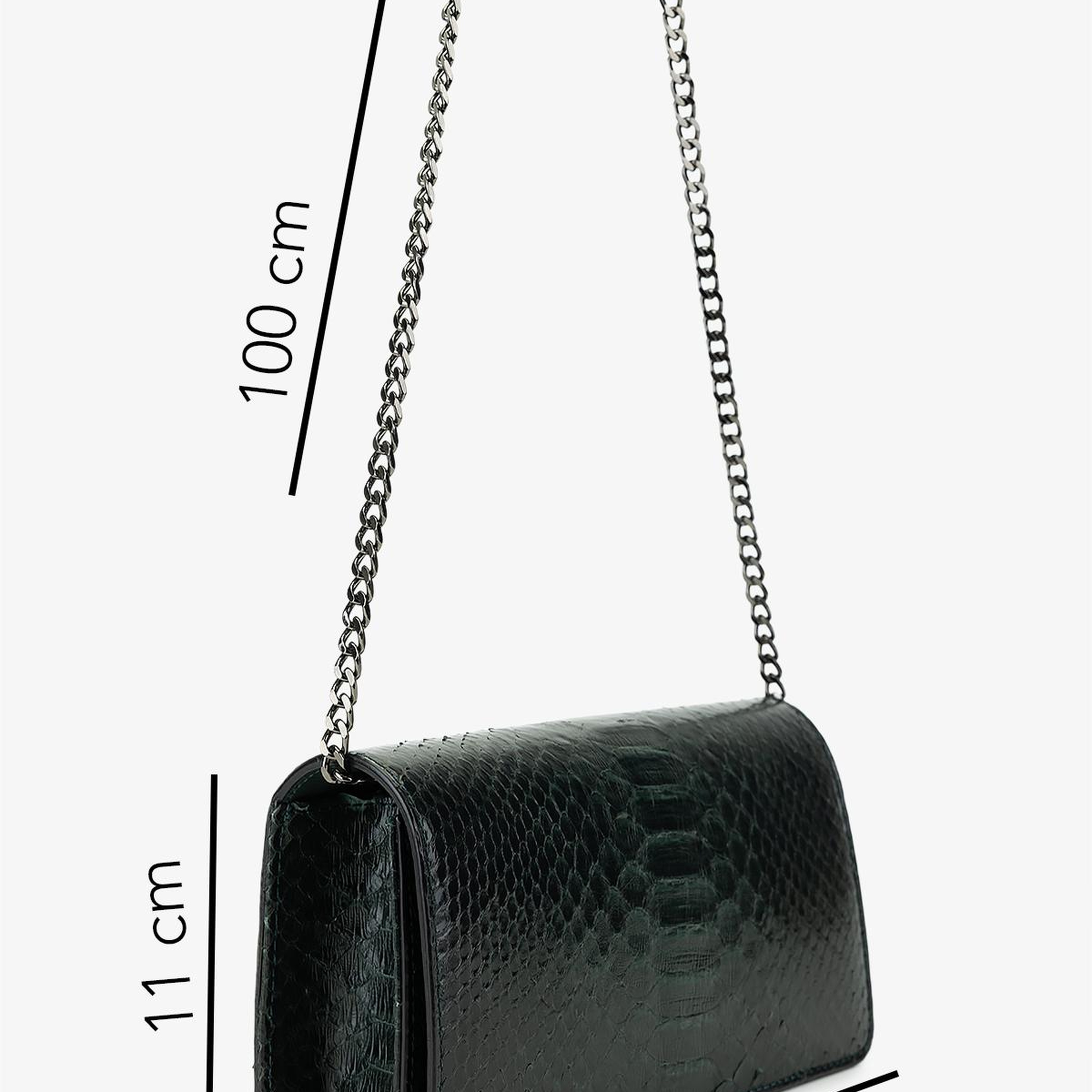 Valmenti Kadın Hakiki Deri Yeşil Omuz Çanta