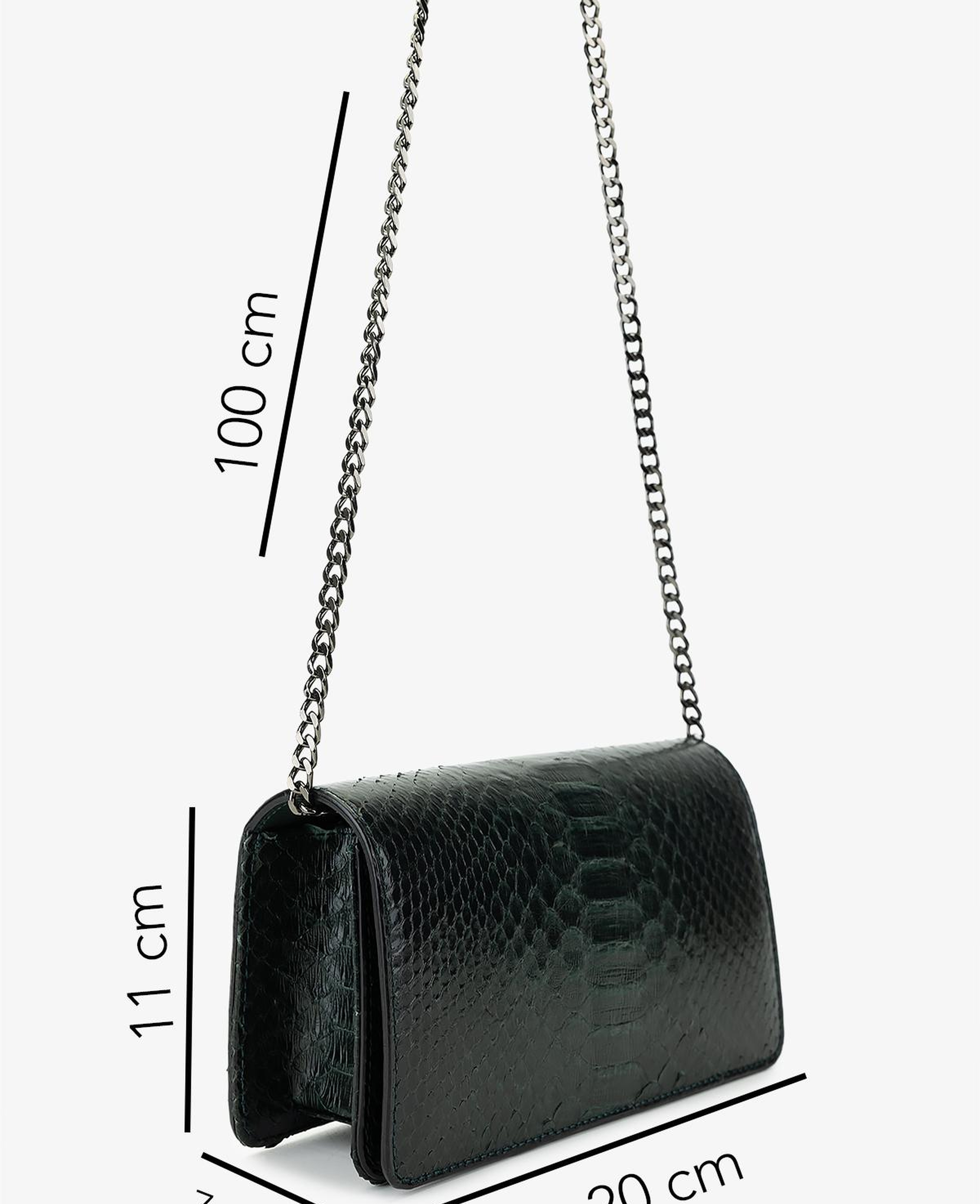 Valmenti Kadın Hakiki Deri Yeşil Omuz Çanta