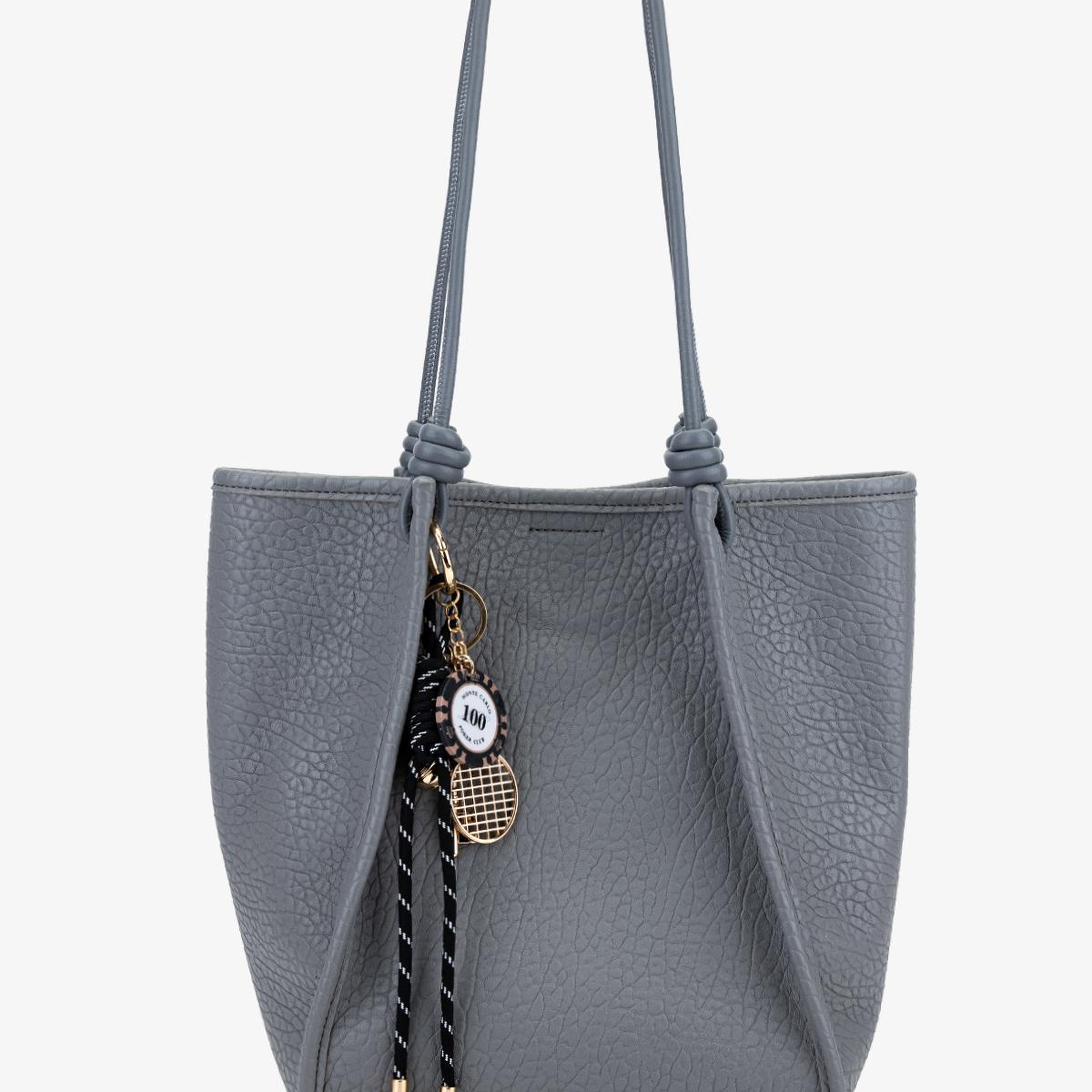 Valmenti Kadın Suni Deri Gri Omuz Çanta