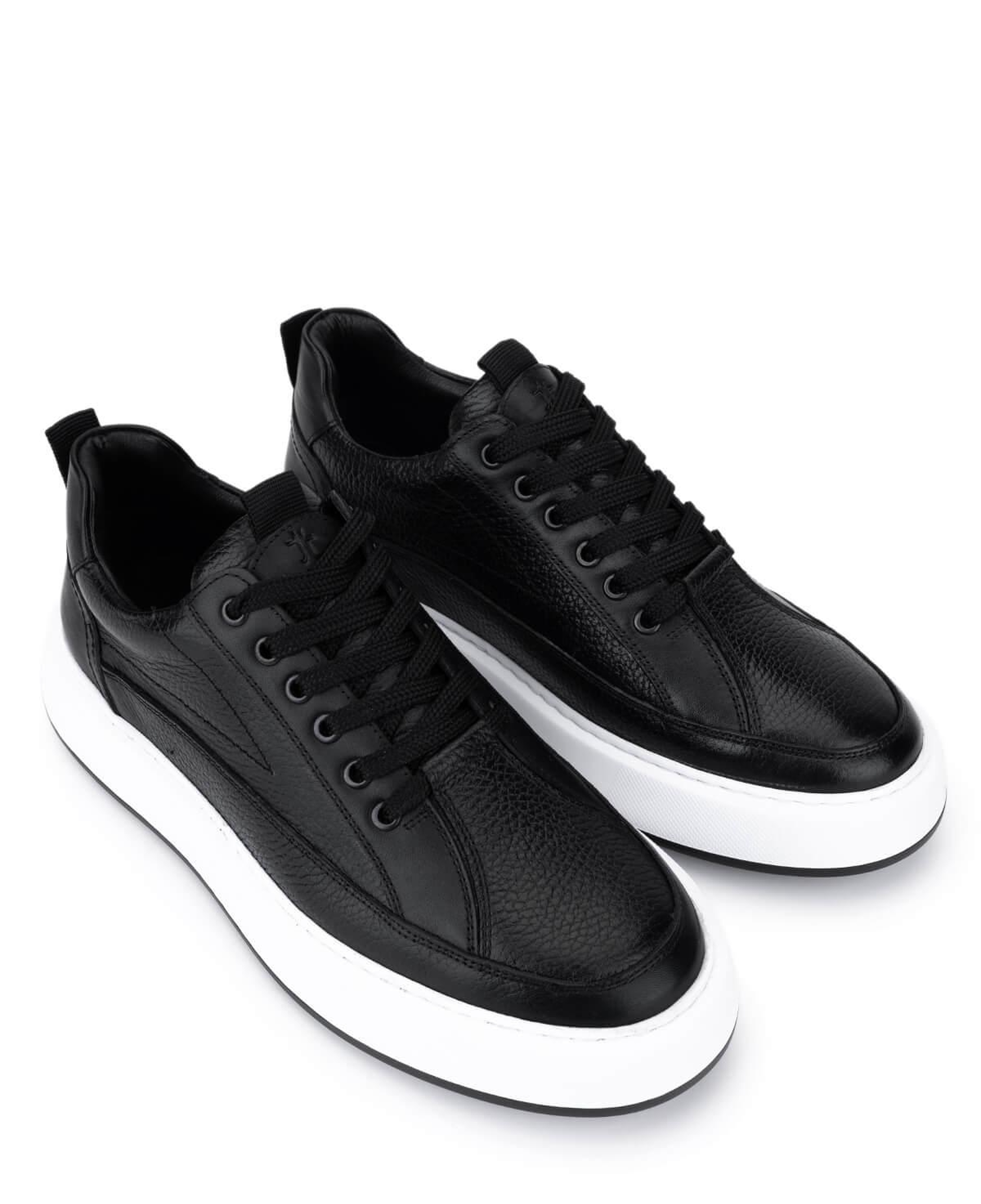 Tamer Tanca Erkek Hakiki Deri Siyah Sneakers & Spor Ayakkabı