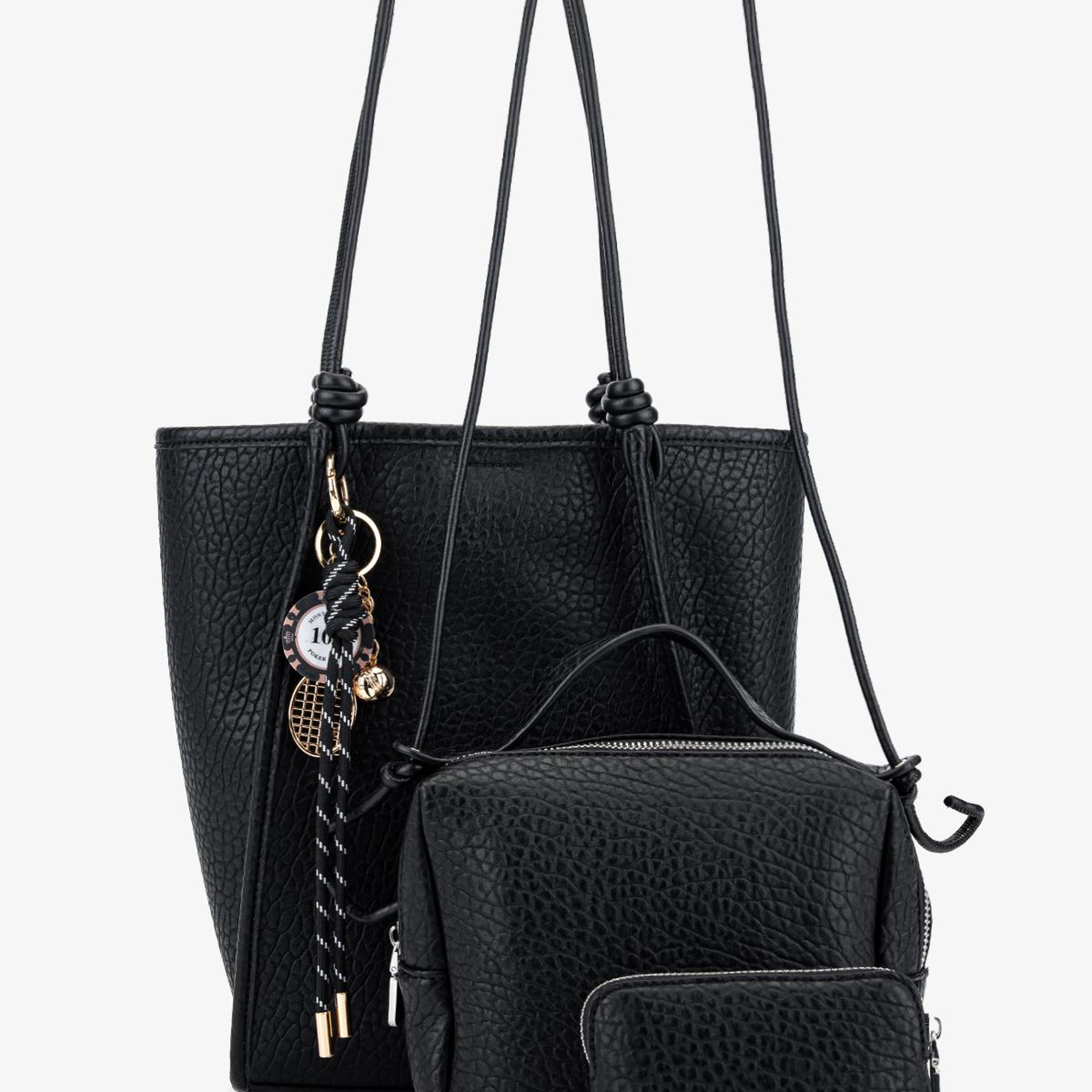 Valmenti Kadın Suni Deri Siyah Omuz Çanta