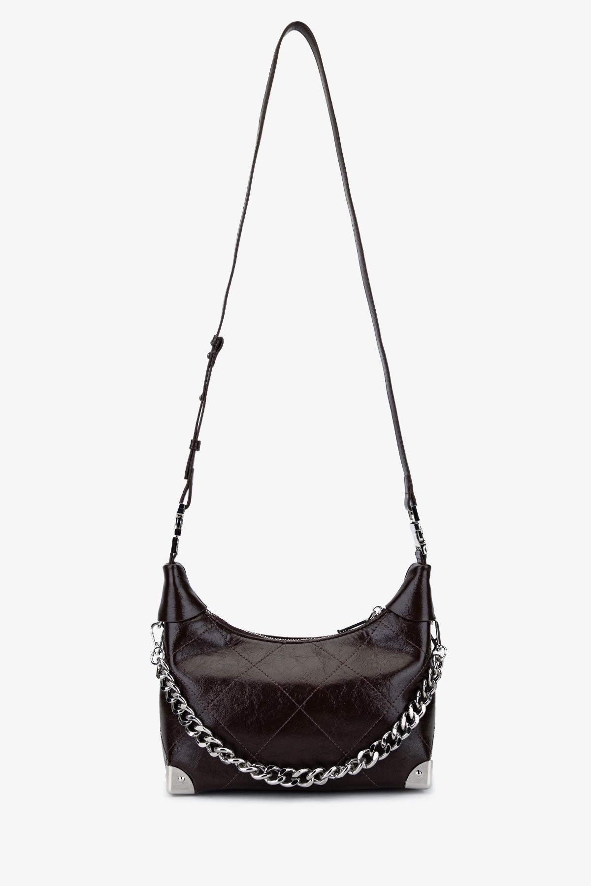 Valmenti Kadın Suni Deri Kahverengi Omuz Çanta