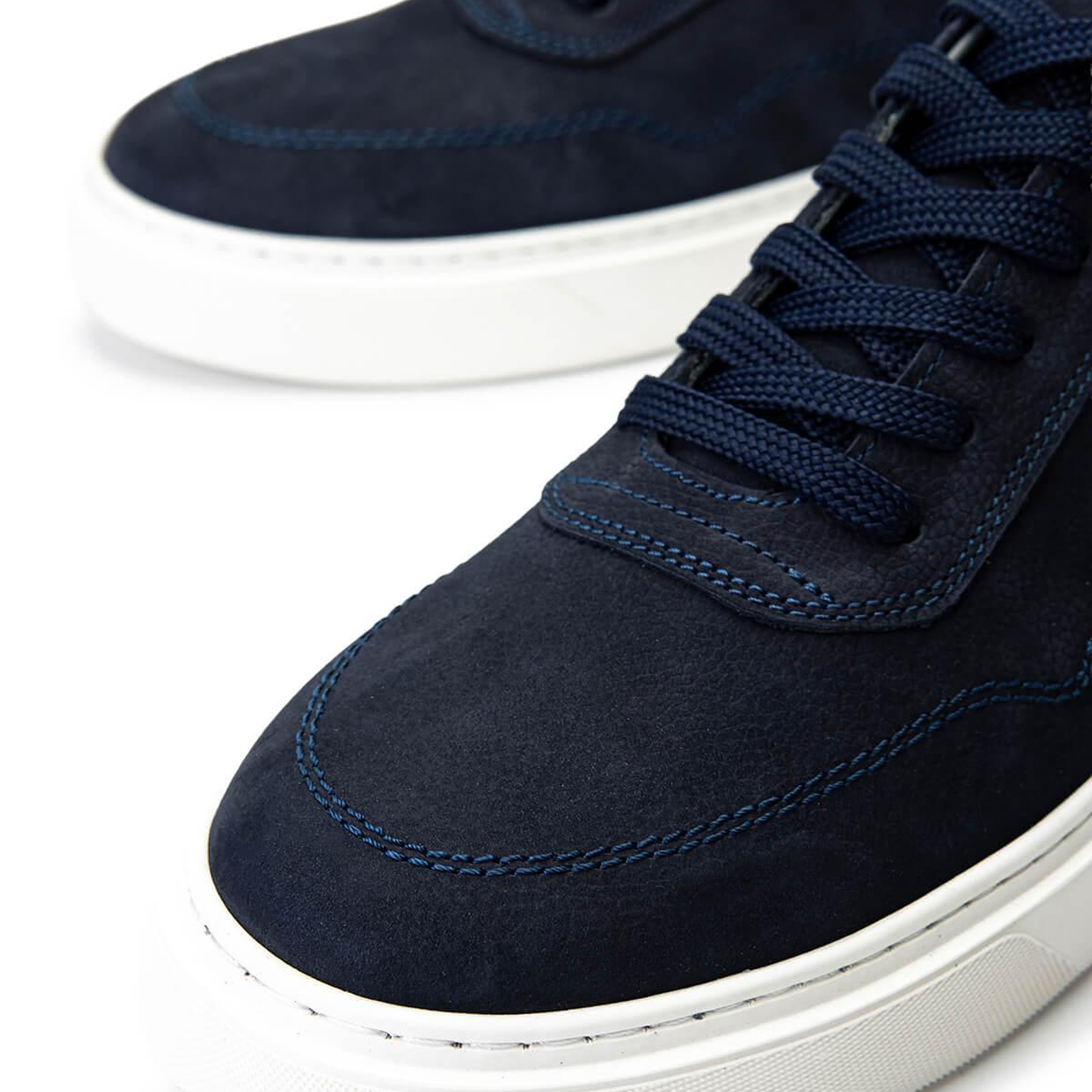 Tamer Tanca Erkek Hakiki Deri Lacivert Nubuk Sneakers & Spor Ayakkabı