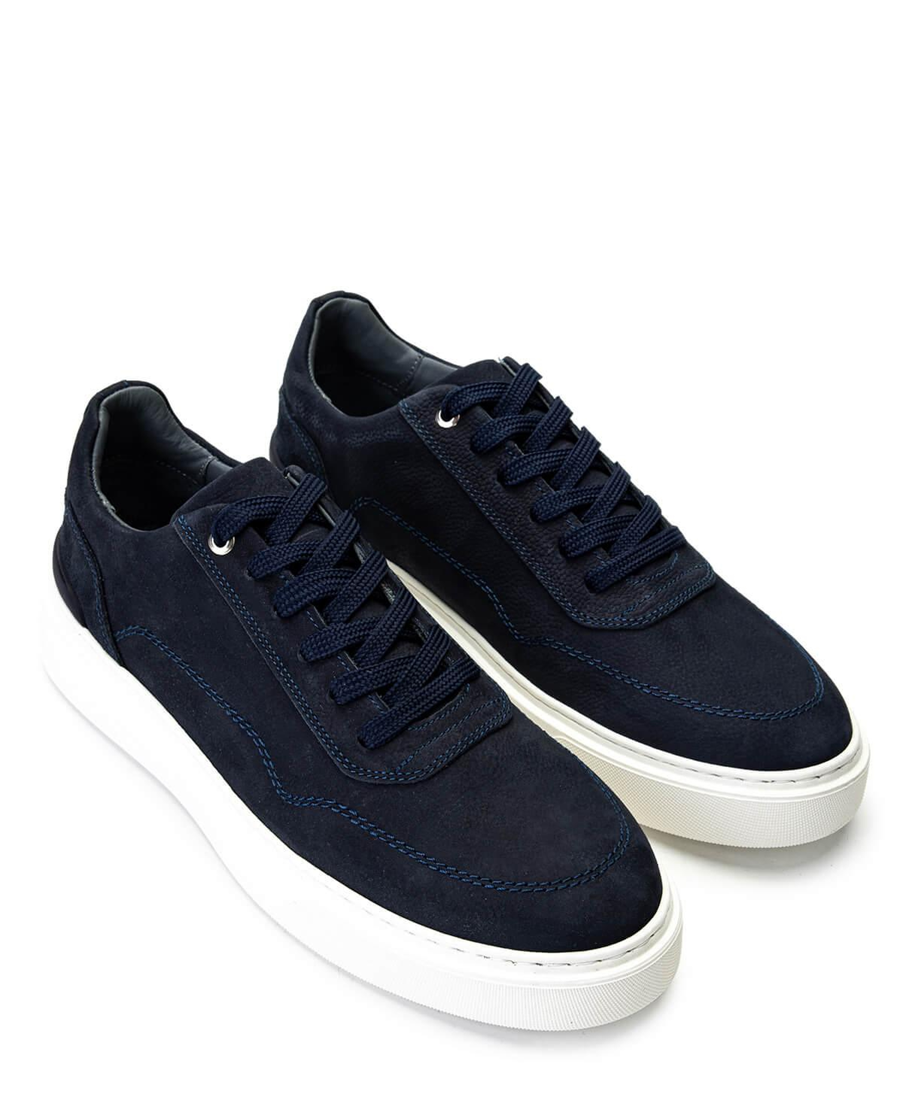 Tamer Tanca Erkek Hakiki Deri Lacivert Nubuk Sneakers & Spor Ayakkabı