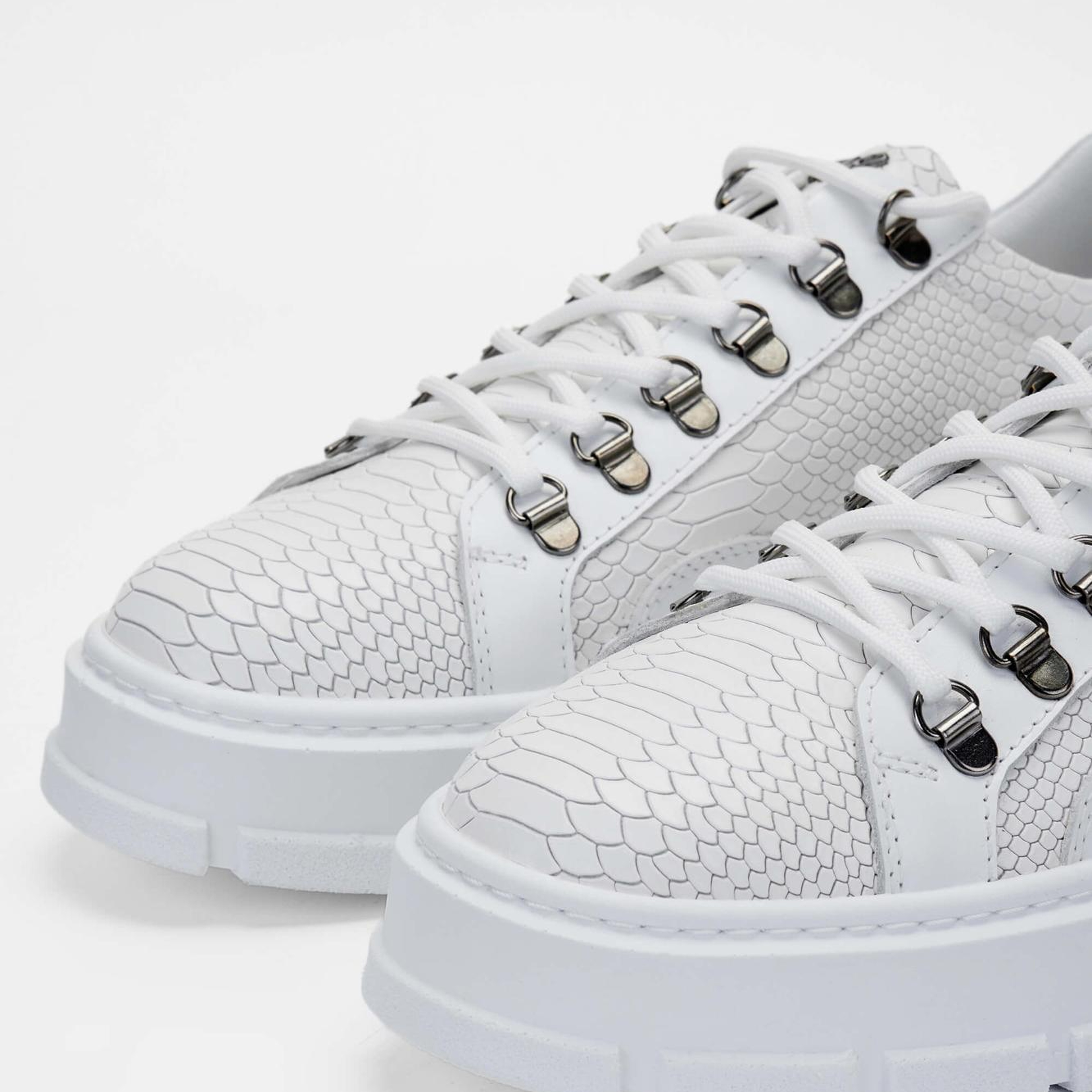 Tamer Tanca Erkek Hakiki Deri Beyaz Sneakers & Spor Ayakkabı