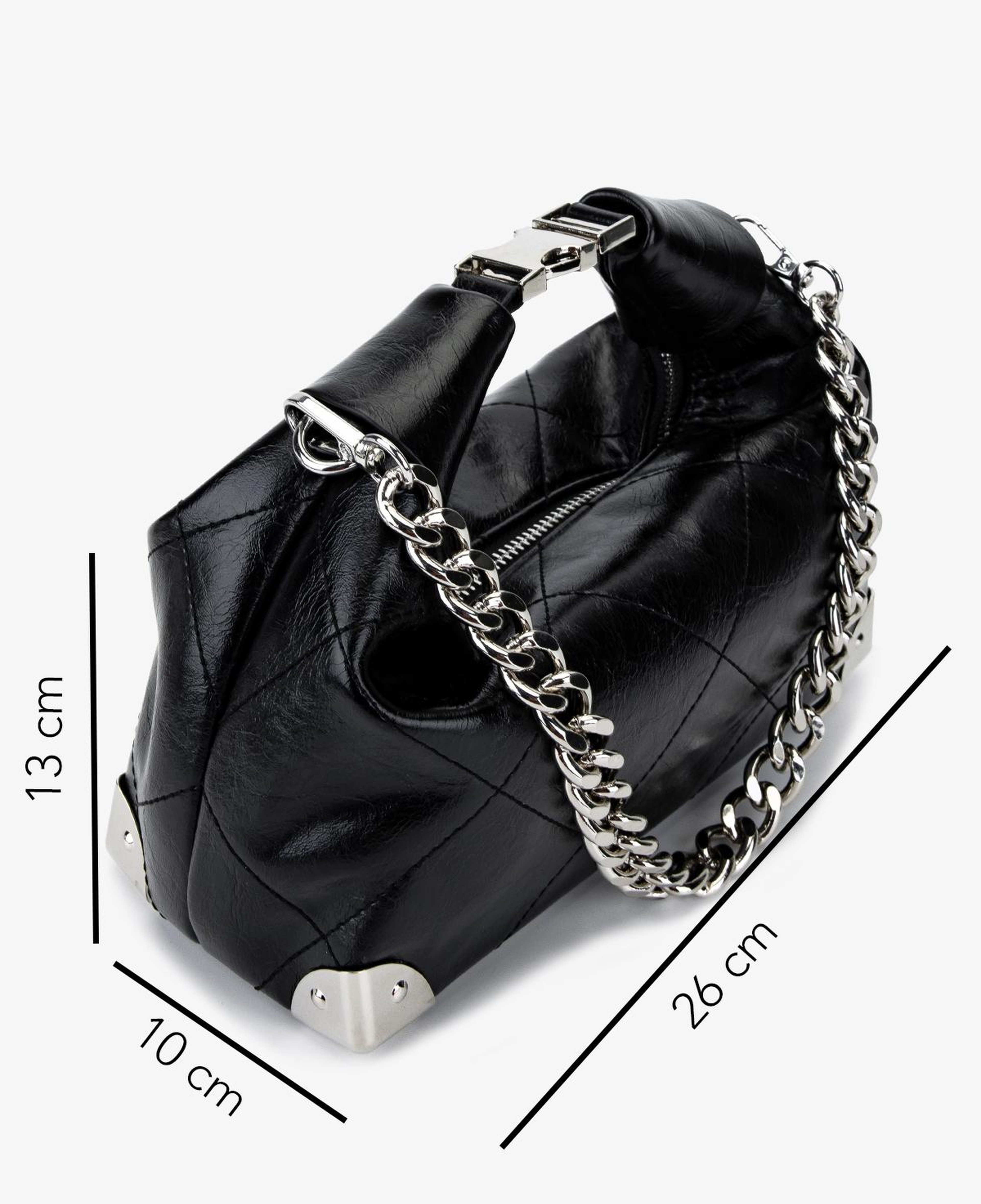 Valmenti Kadın Suni Deri Siyah Omuz Çanta