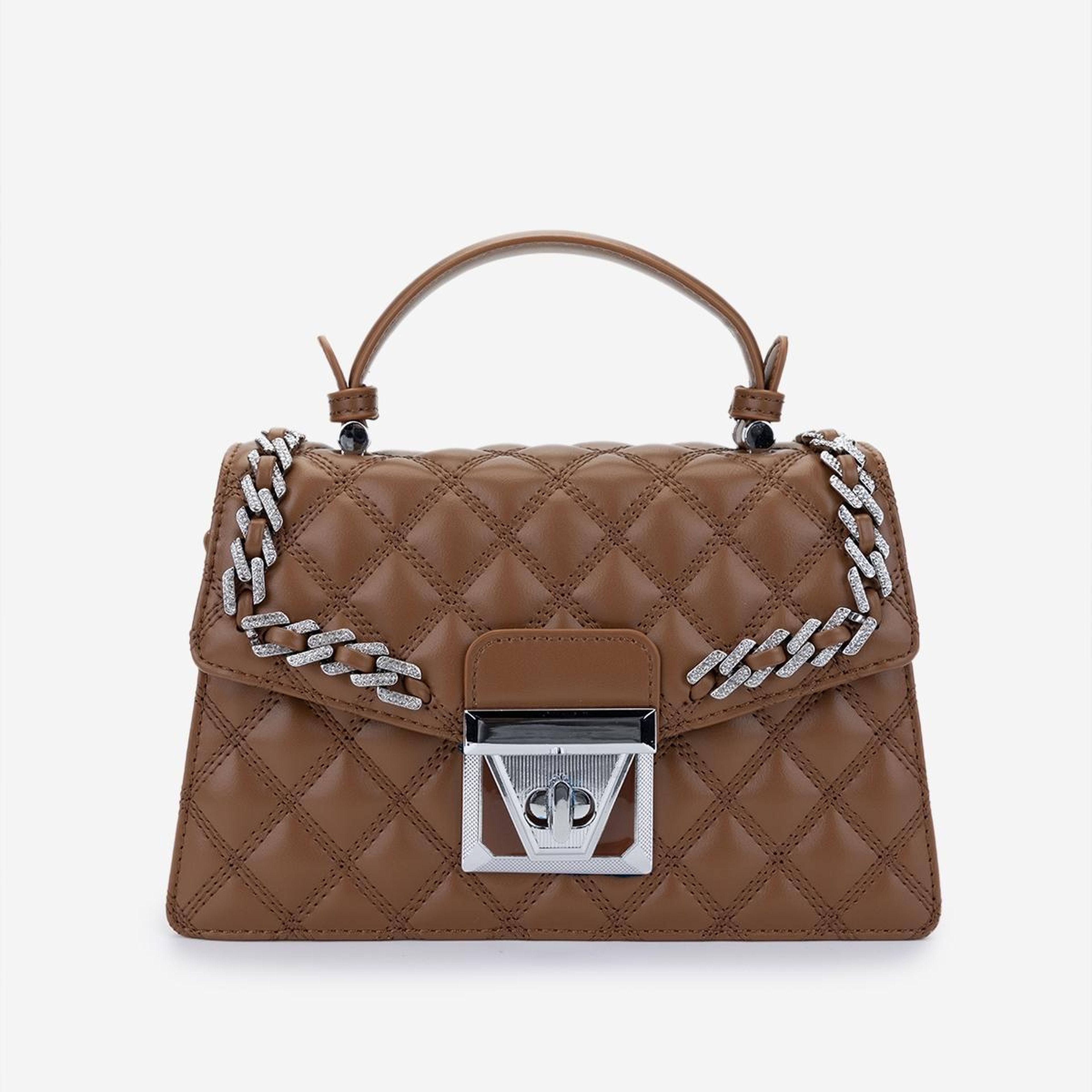 Valmenti Kadın Suni Deri Camel Omuz Çanta