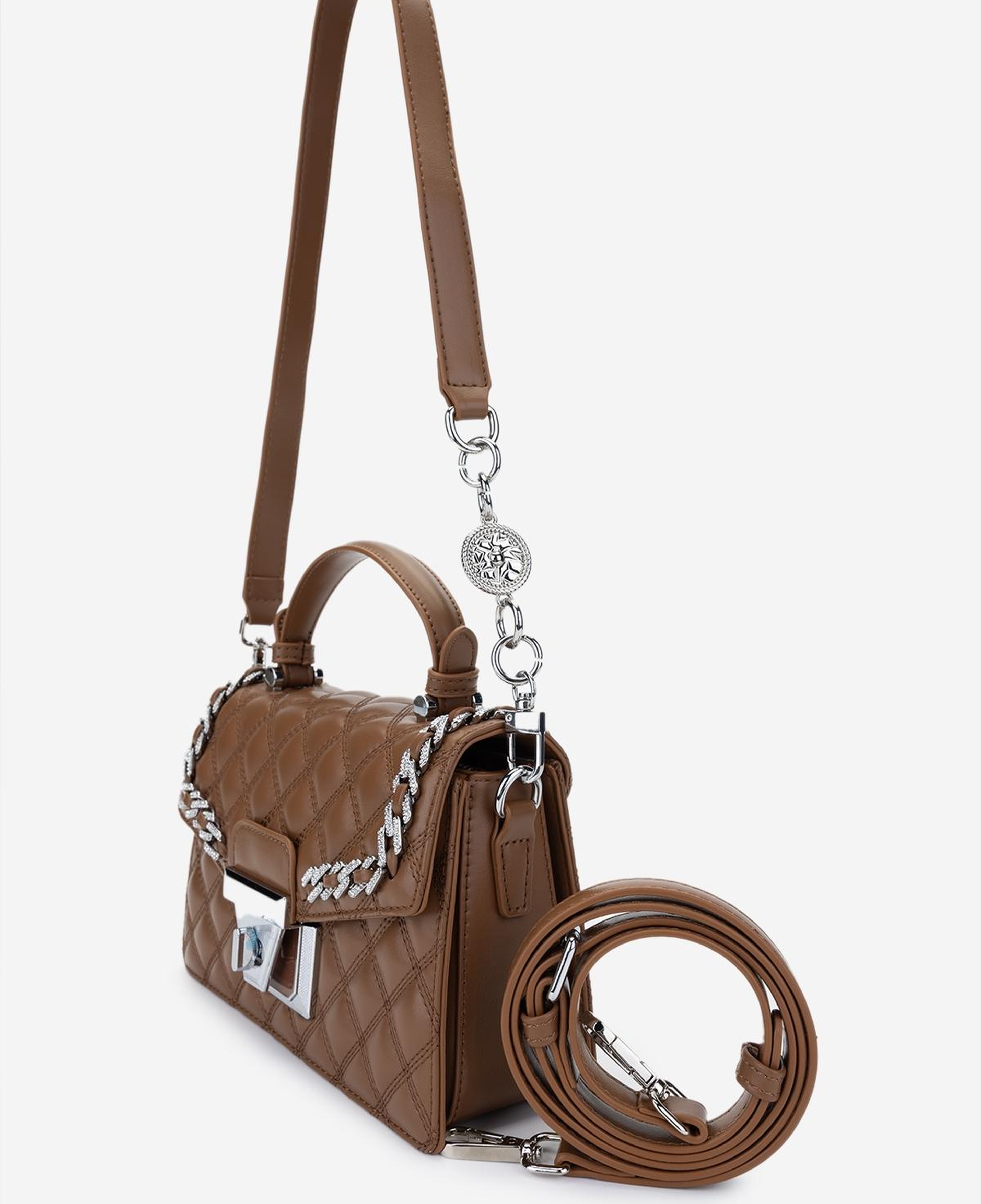 Valmenti Kadın Suni Deri Camel Omuz Çanta