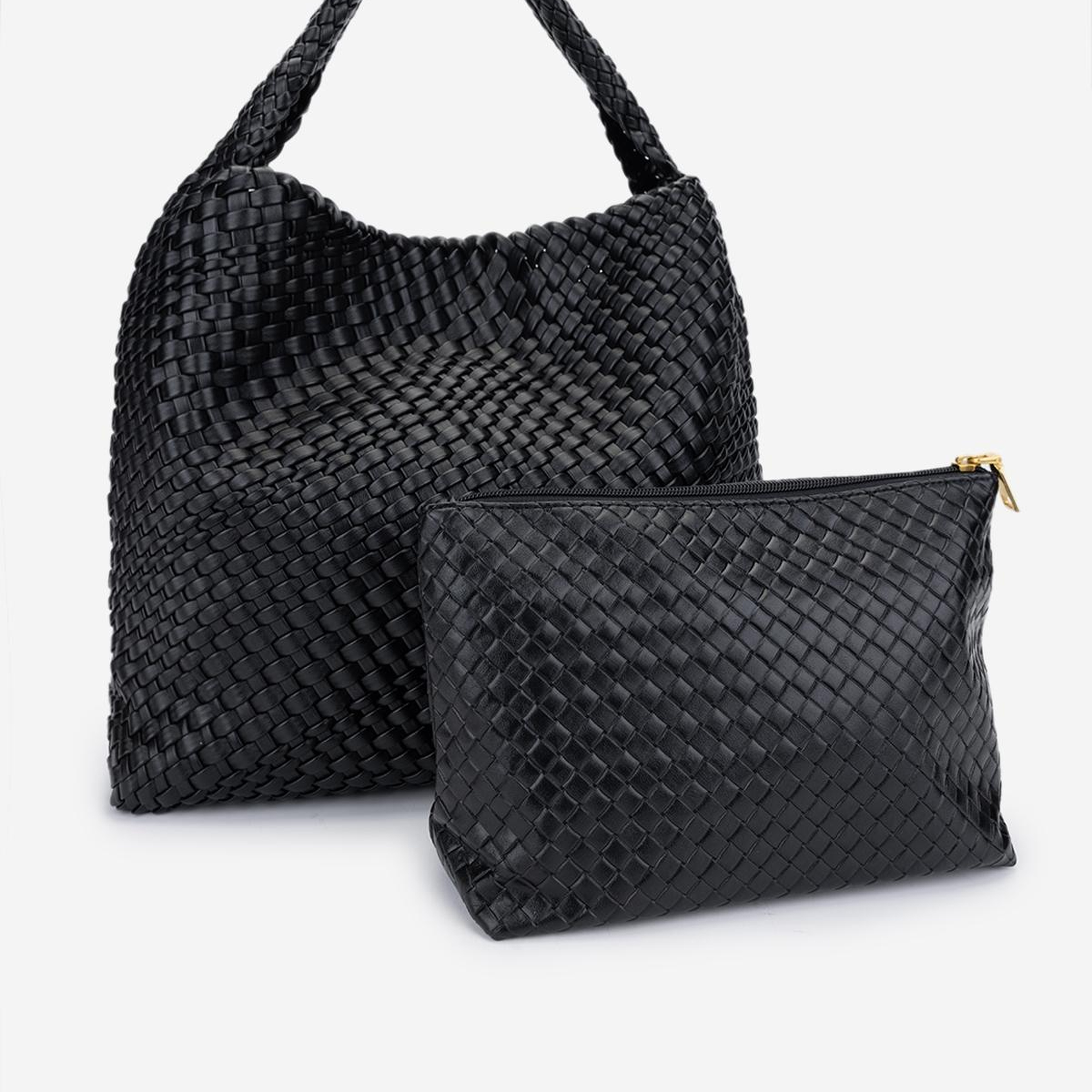 Valmenti Kadın Suni Deri Siyah Omuz Çanta