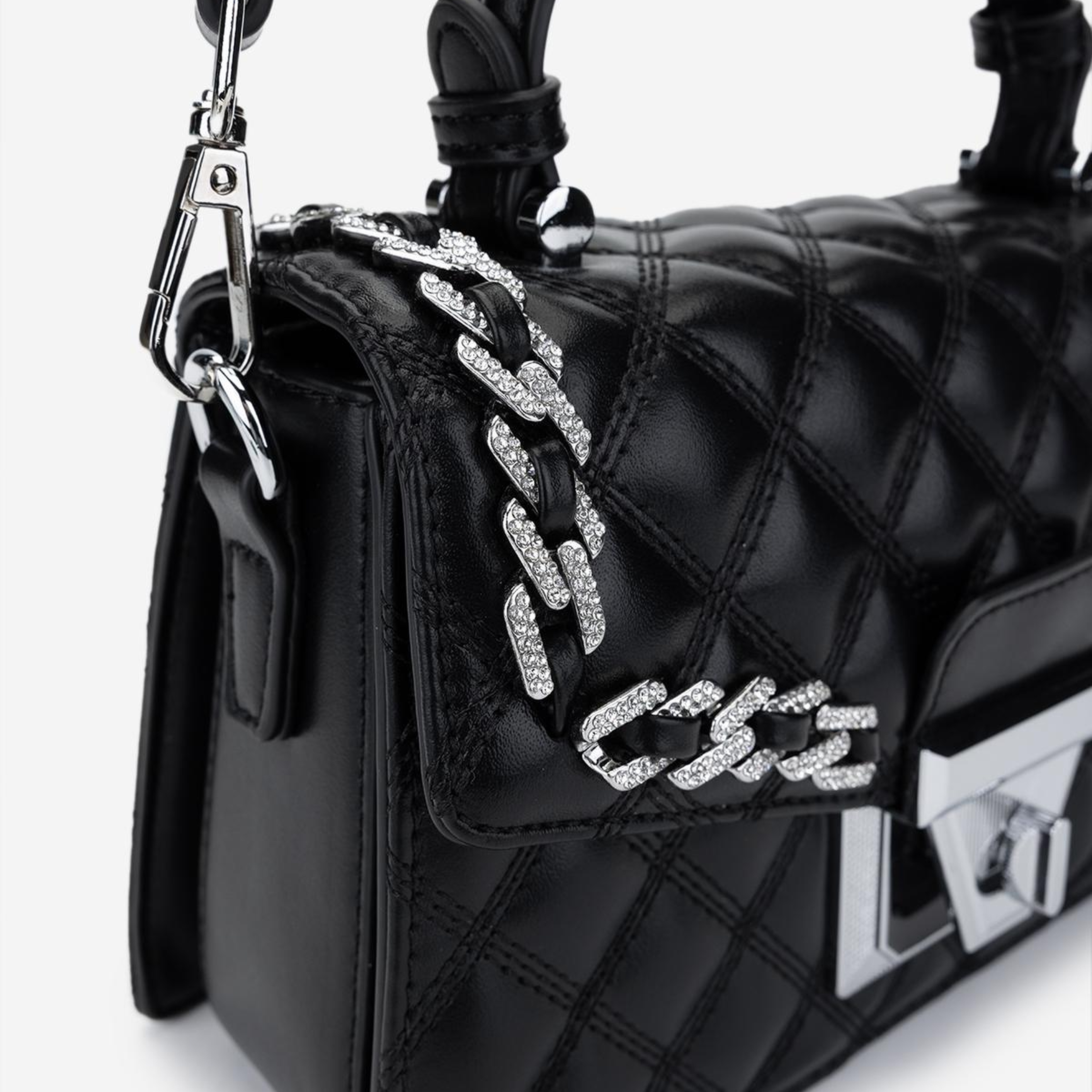 Valmenti Kadın Suni Deri Siyah Omuz Çanta