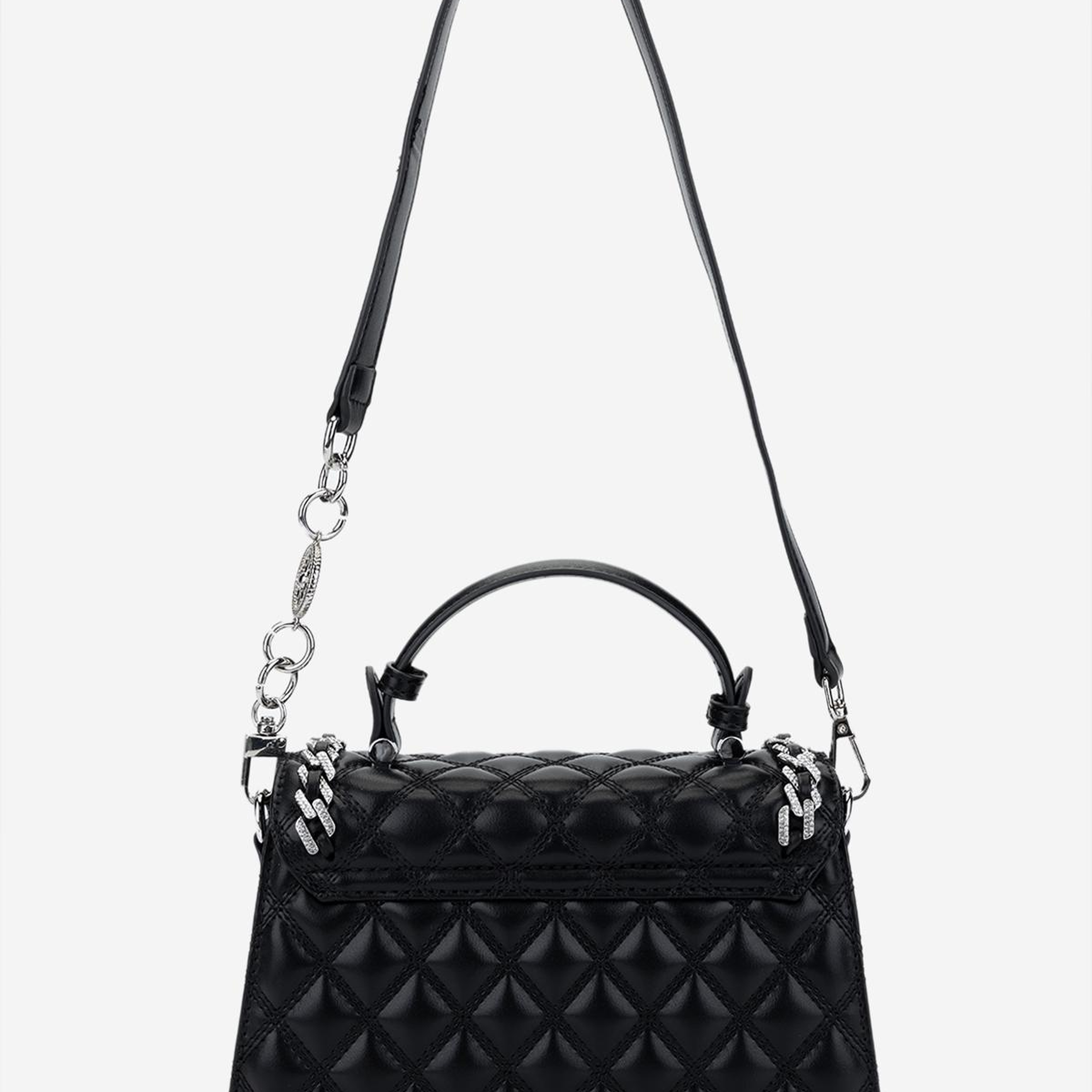 Valmenti Kadın Suni Deri Siyah Omuz Çanta