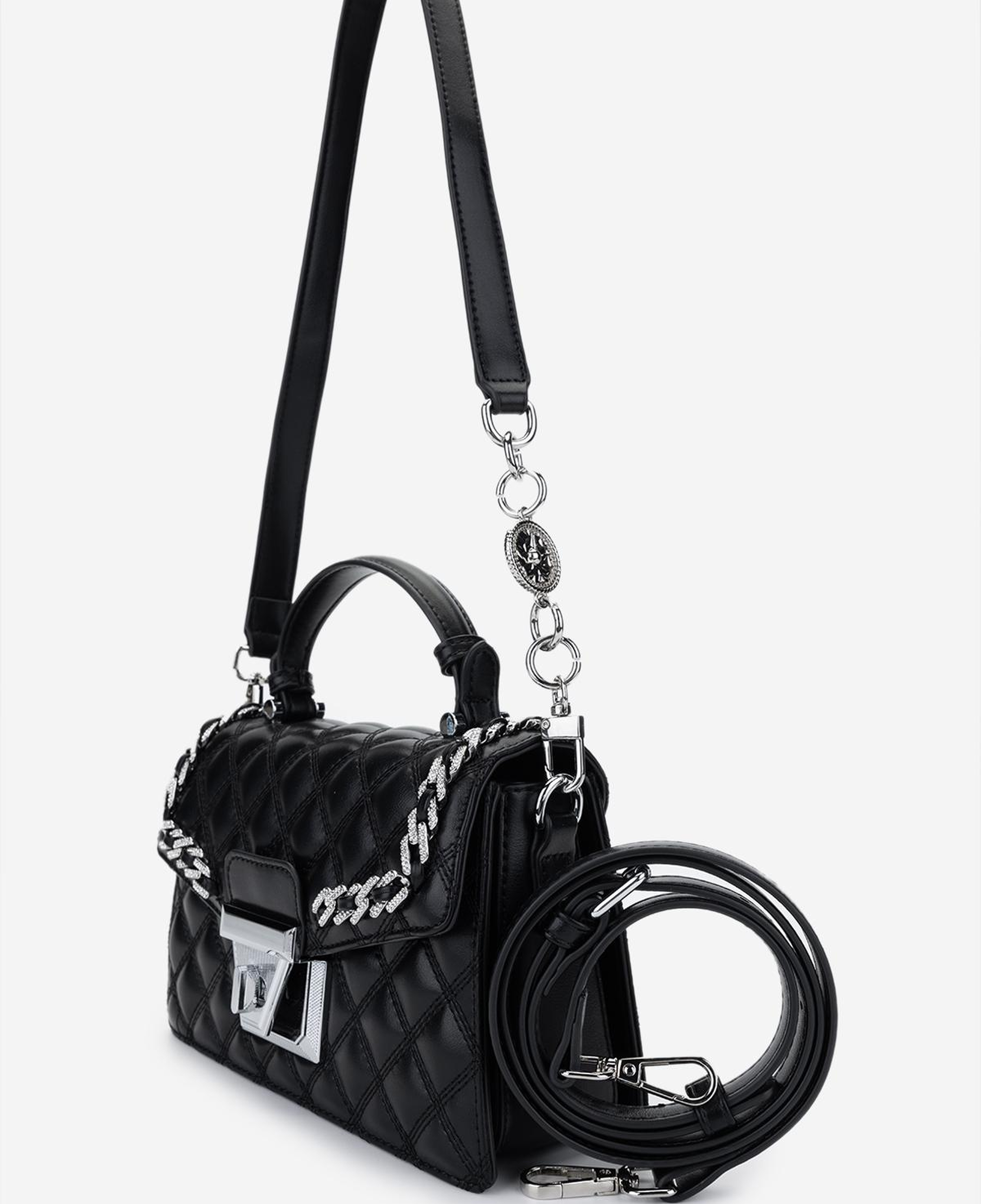 Valmenti Kadın Suni Deri Siyah Omuz Çanta