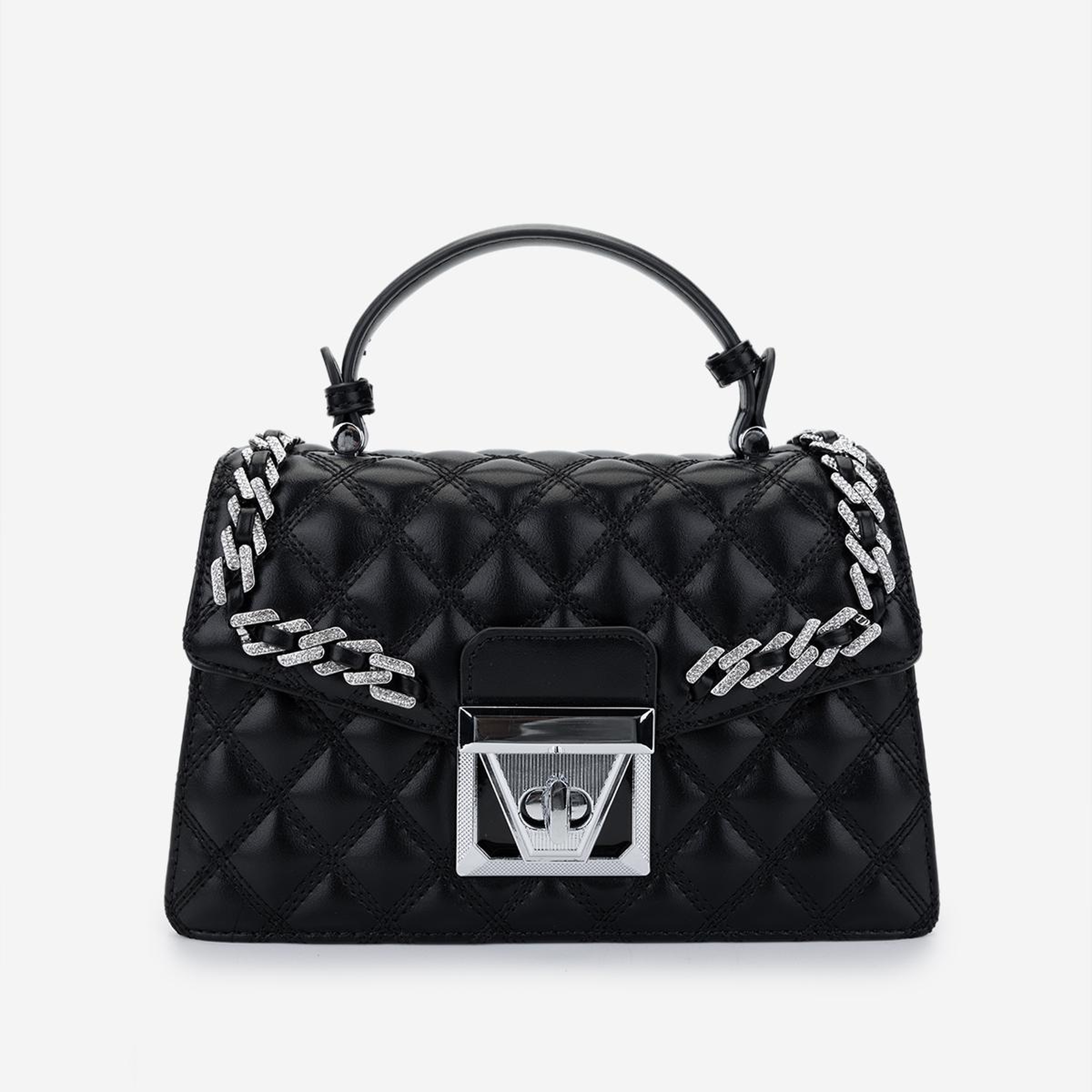 Valmenti Kadın Suni Deri Siyah Omuz Çanta