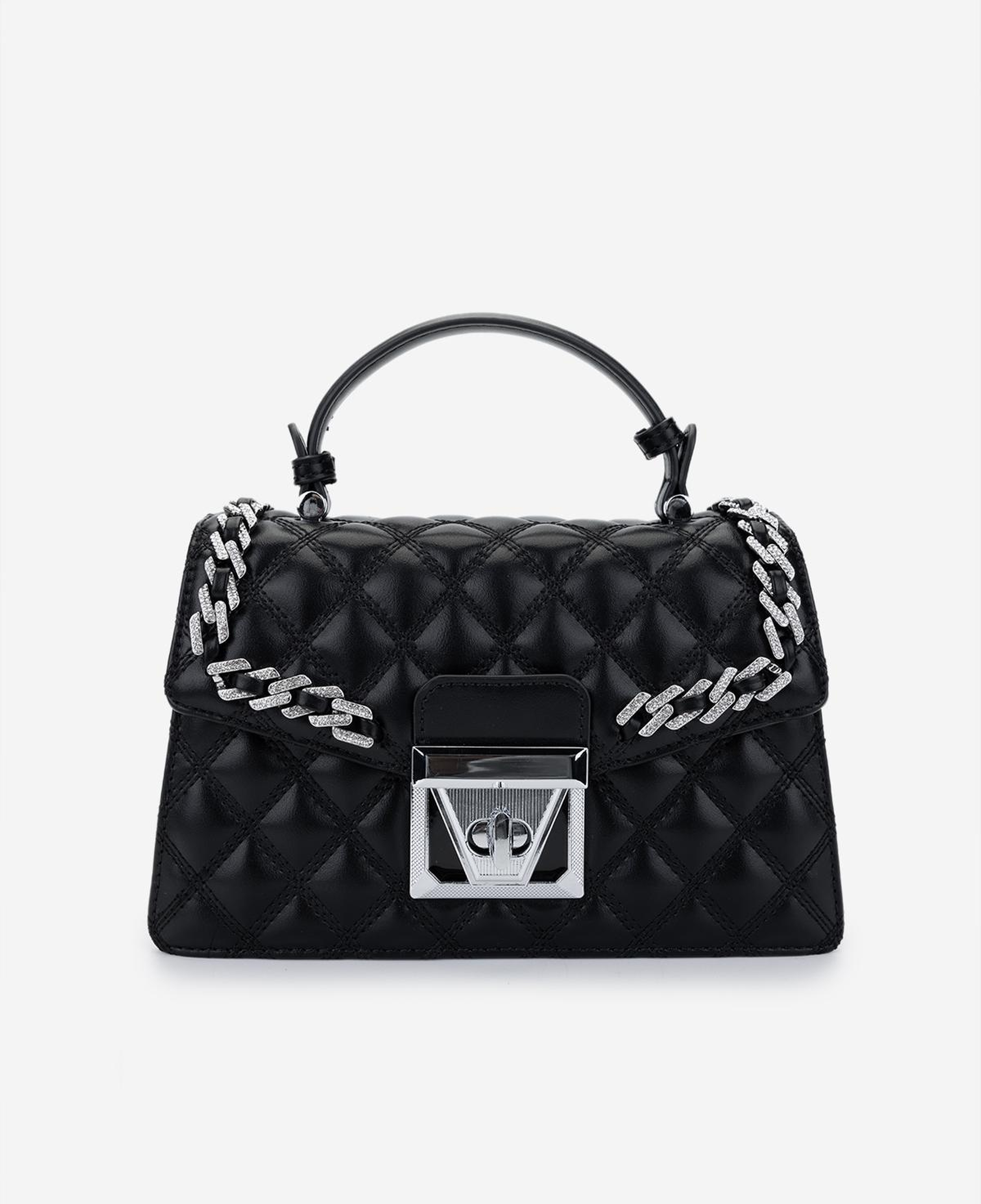 Valmenti Kadın Suni Deri Siyah Omuz Çanta