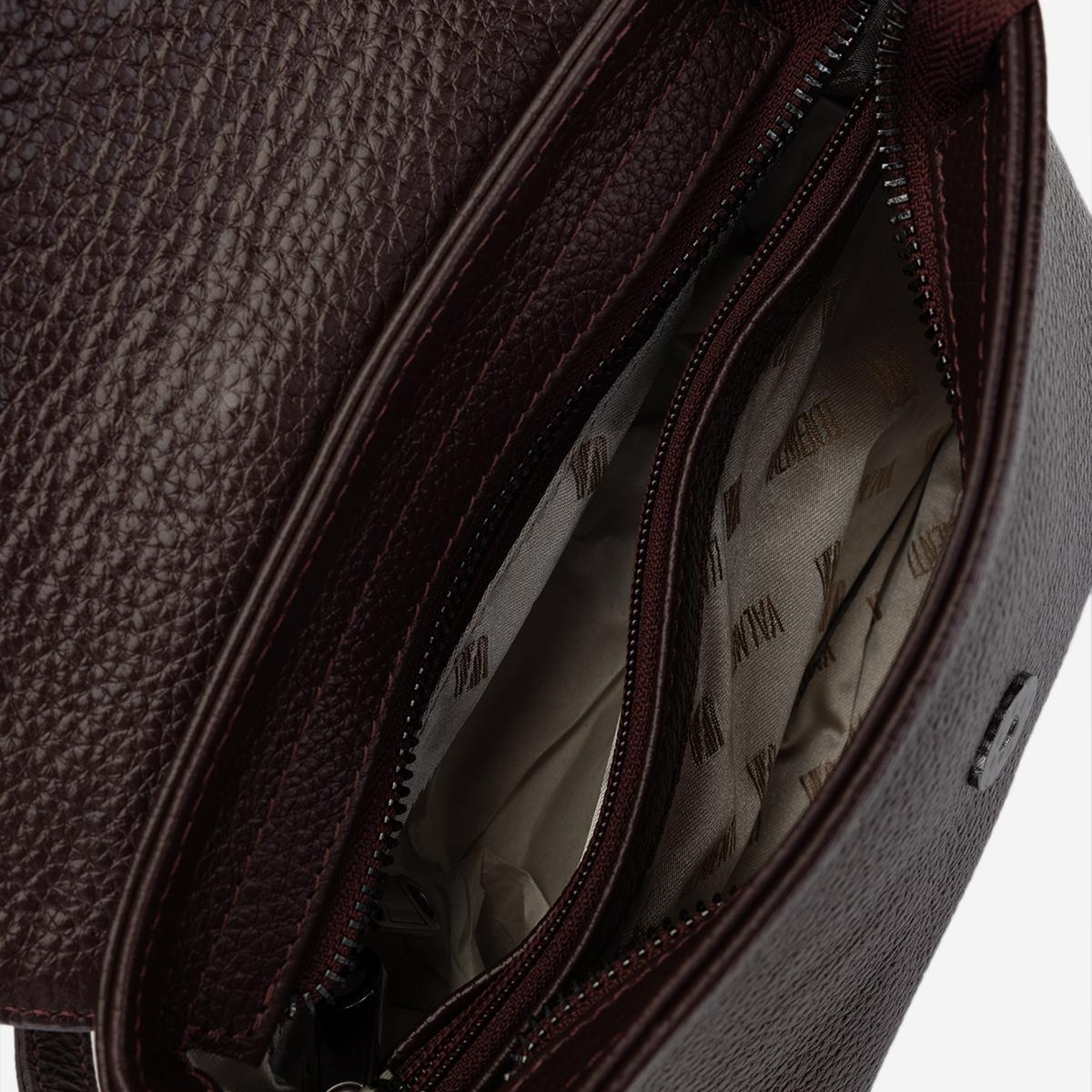 Valmenti Kadın Hakiki Deri Bordo Kol Çantası