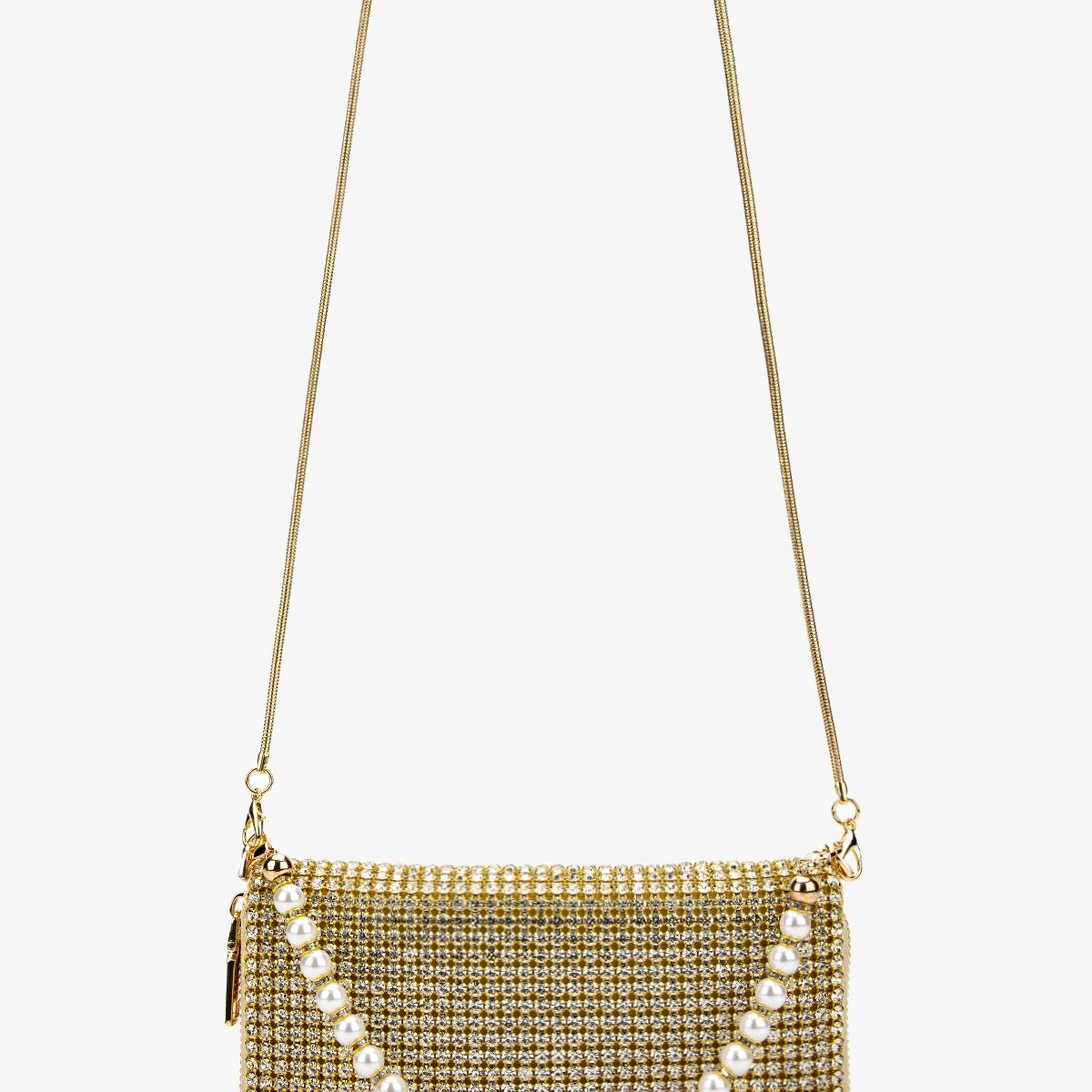 Valmenti Kadın Suni Deri Gold Omuz Çanta