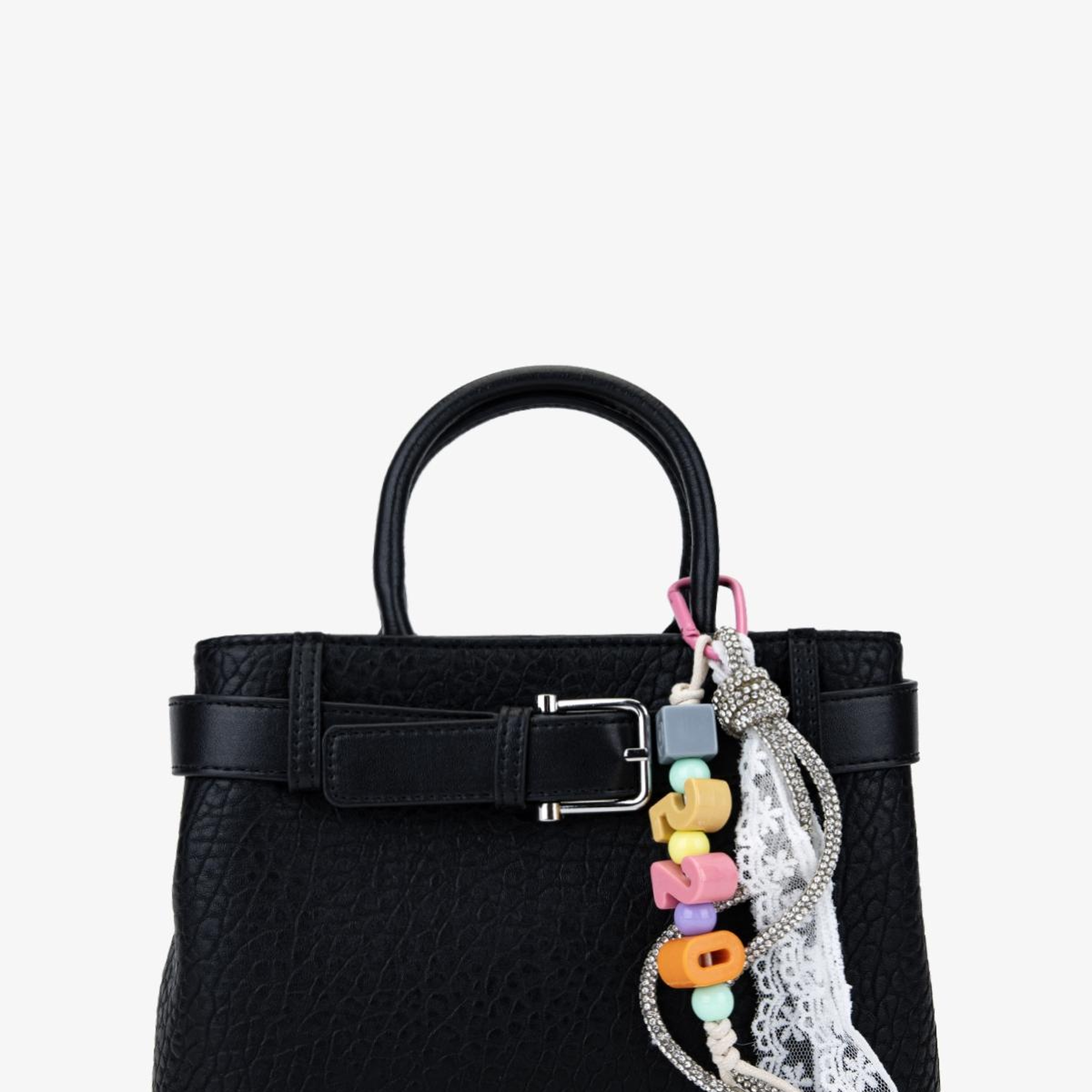 Valmenti Kadın Suni Deri Siyah Omuz Çanta