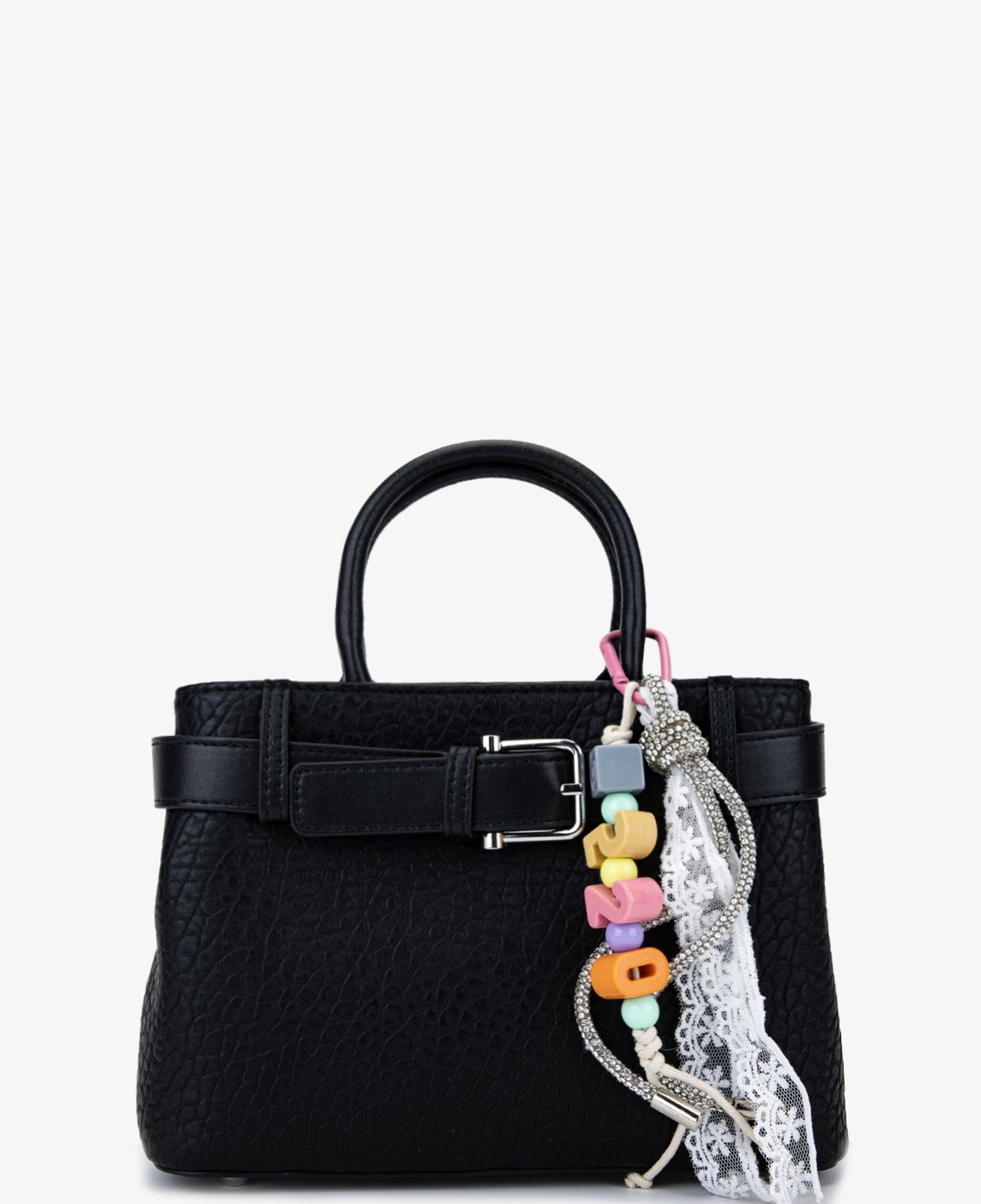 Valmenti Kadın Suni Deri Siyah Omuz Çanta