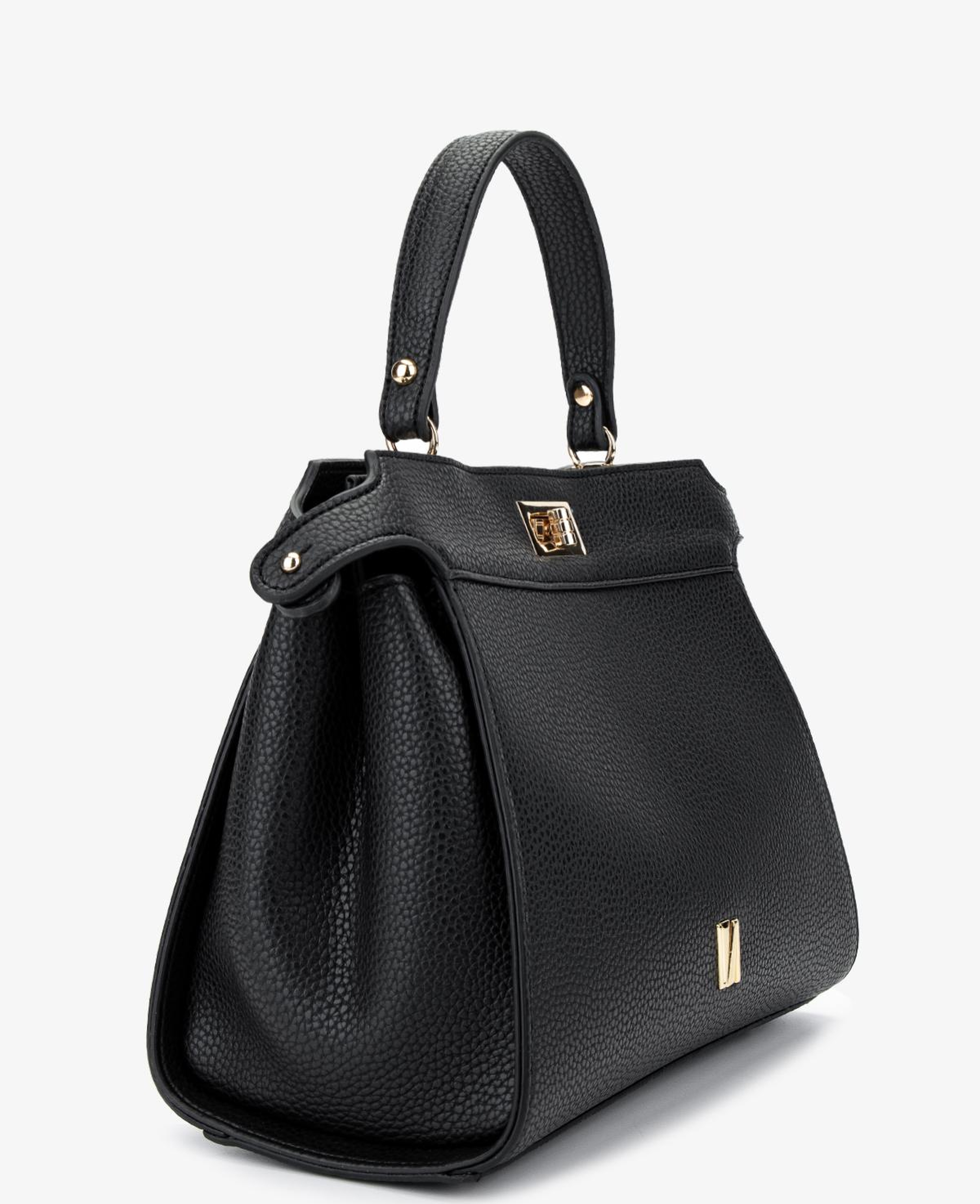 Valmenti Kadın Suni Deri Siyah Floter Kol Çantası