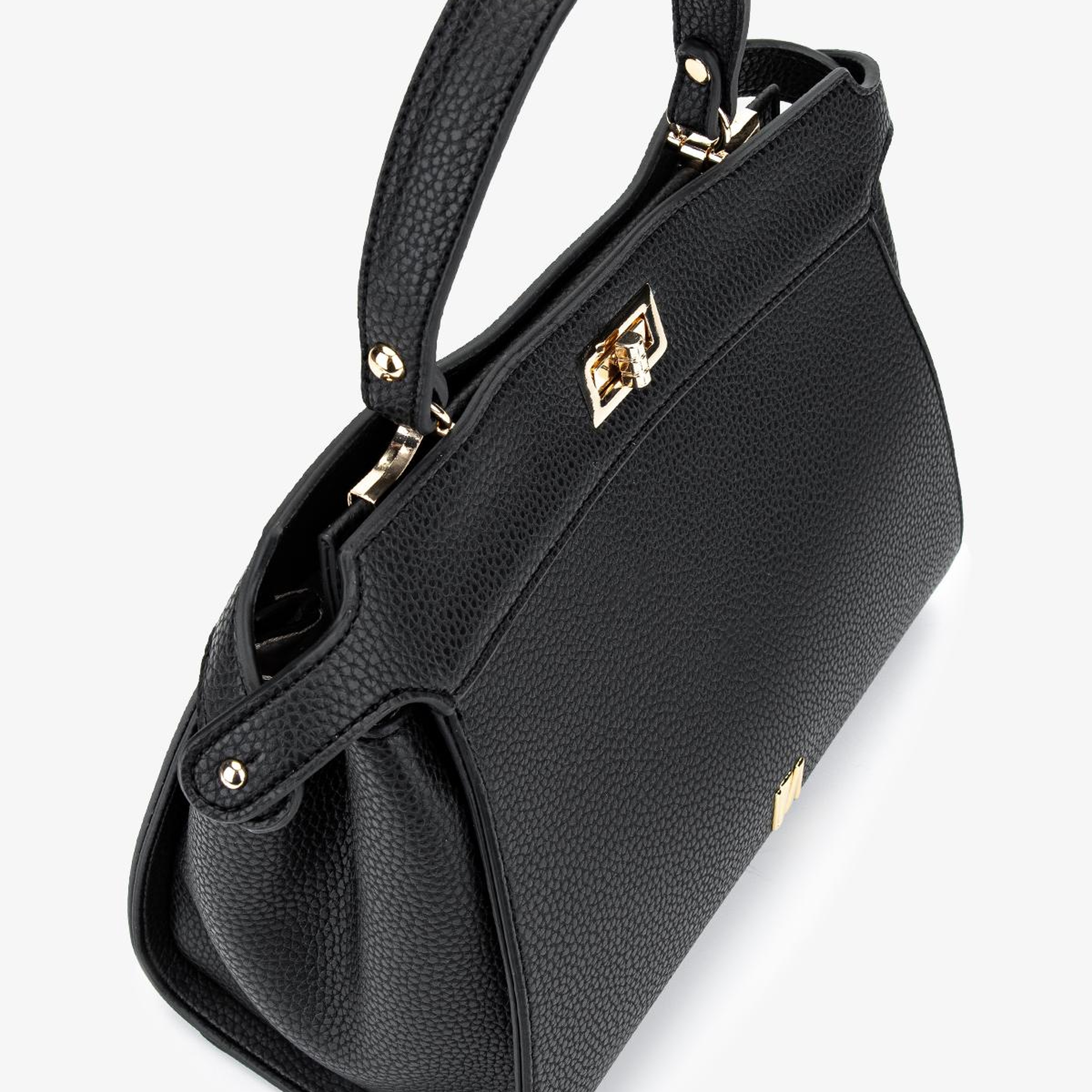 Valmenti Kadın Suni Deri Siyah Floter Kol Çantası