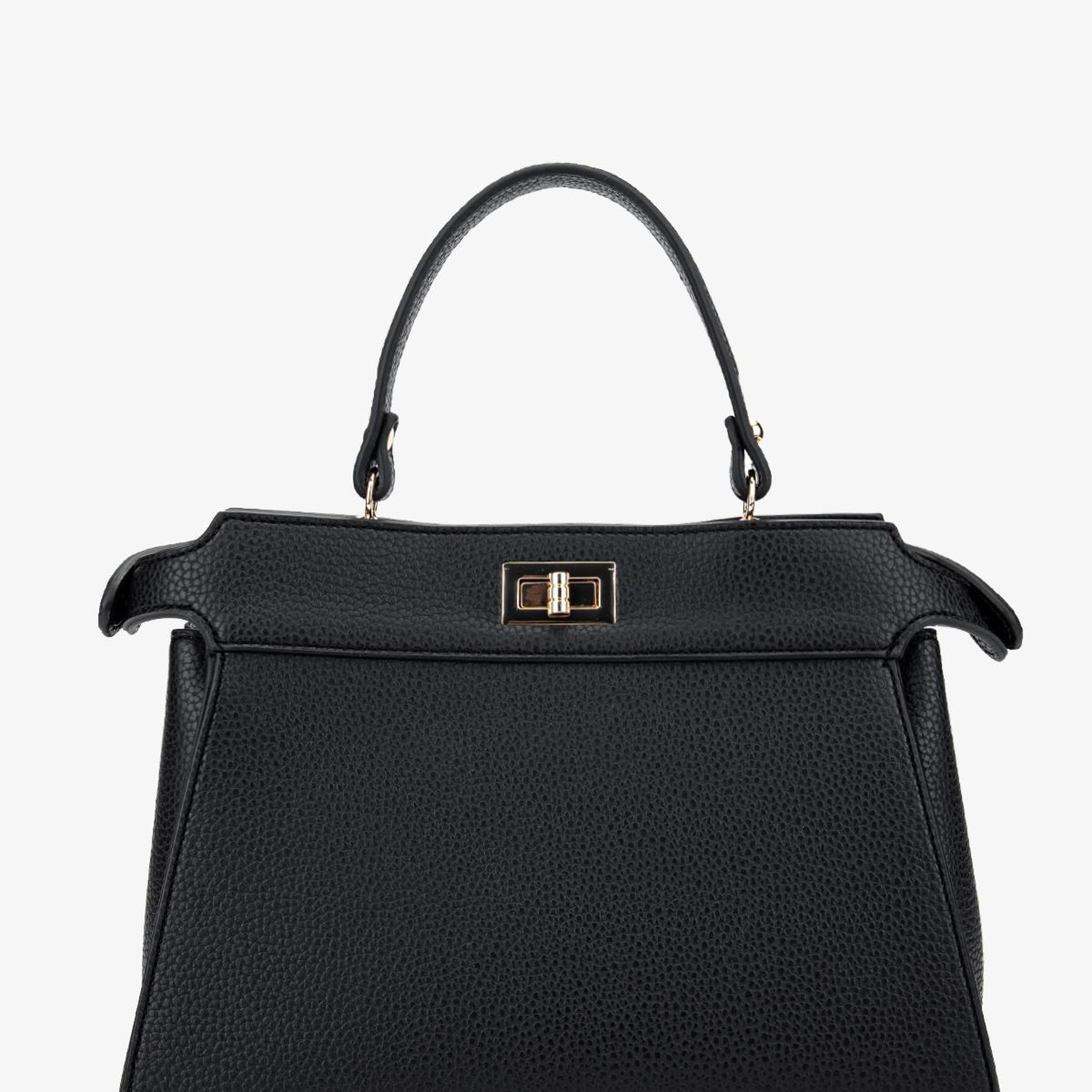 Valmenti Kadın Suni Deri Siyah Floter Kol Çantası