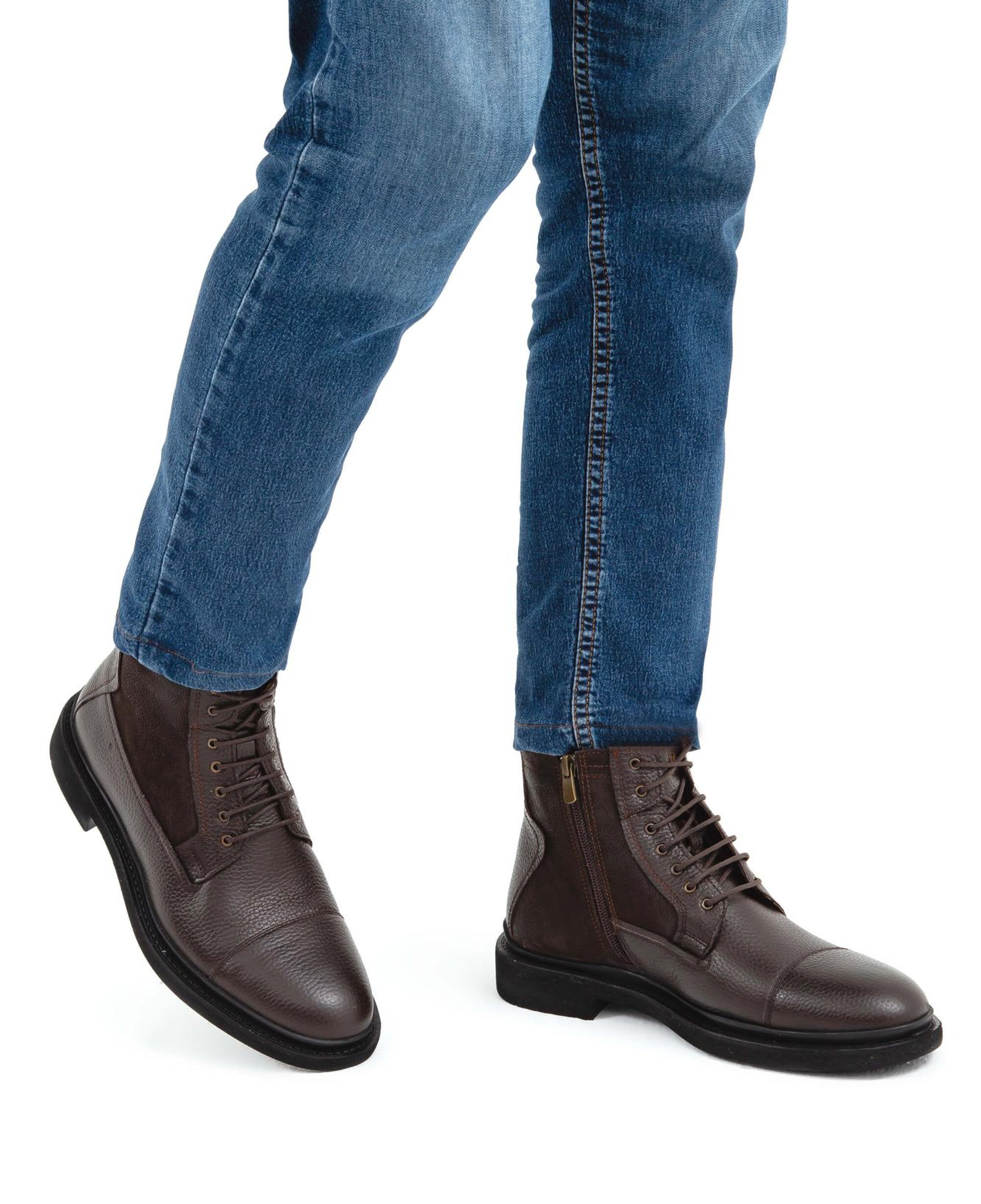 Tamer Tanca Erkek Hakiki Deri Kahverengi POSTAL Bot