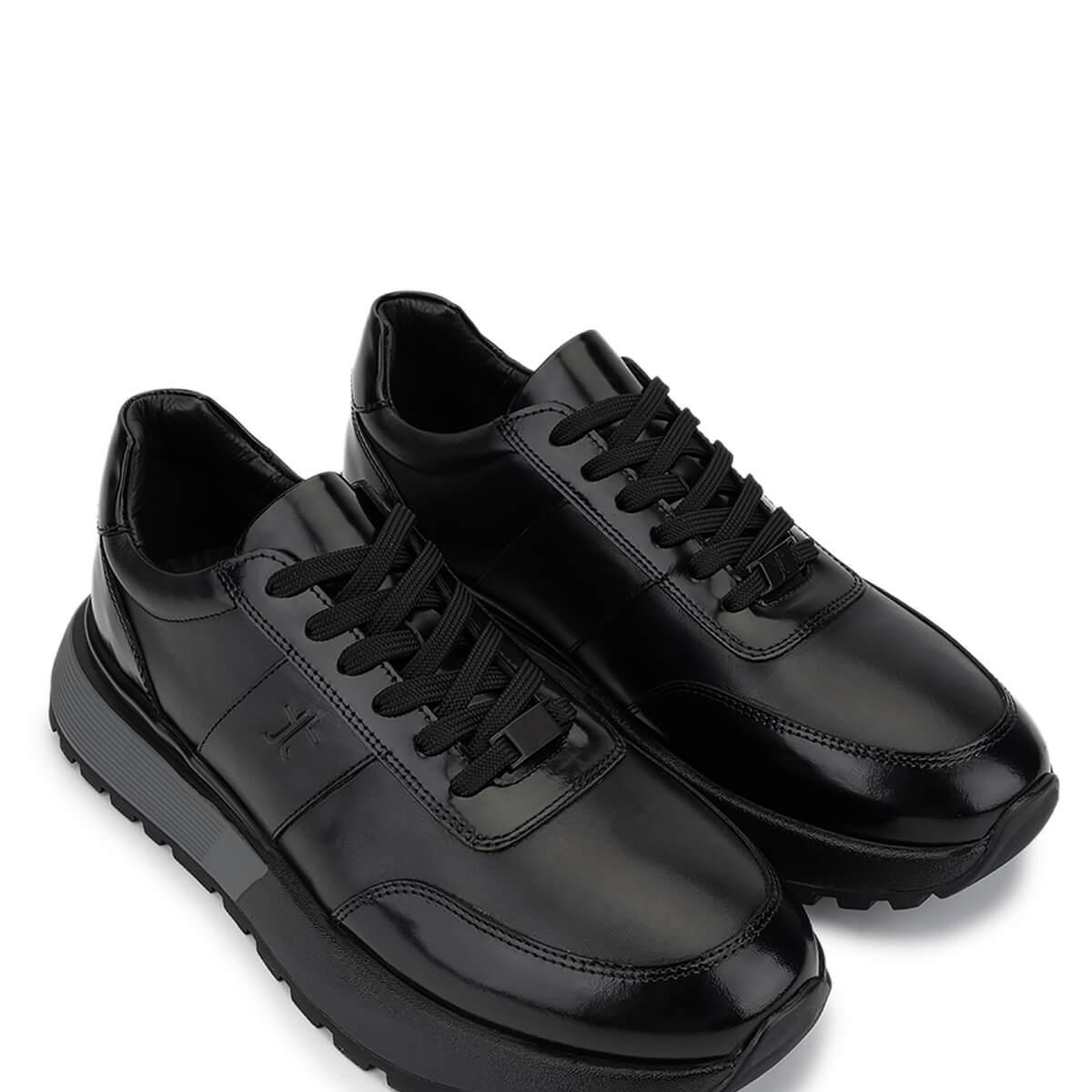 Tamer Tanca Erkek Hakiki Deri Siyah Açma Sneakers & Spor Ayakkabı