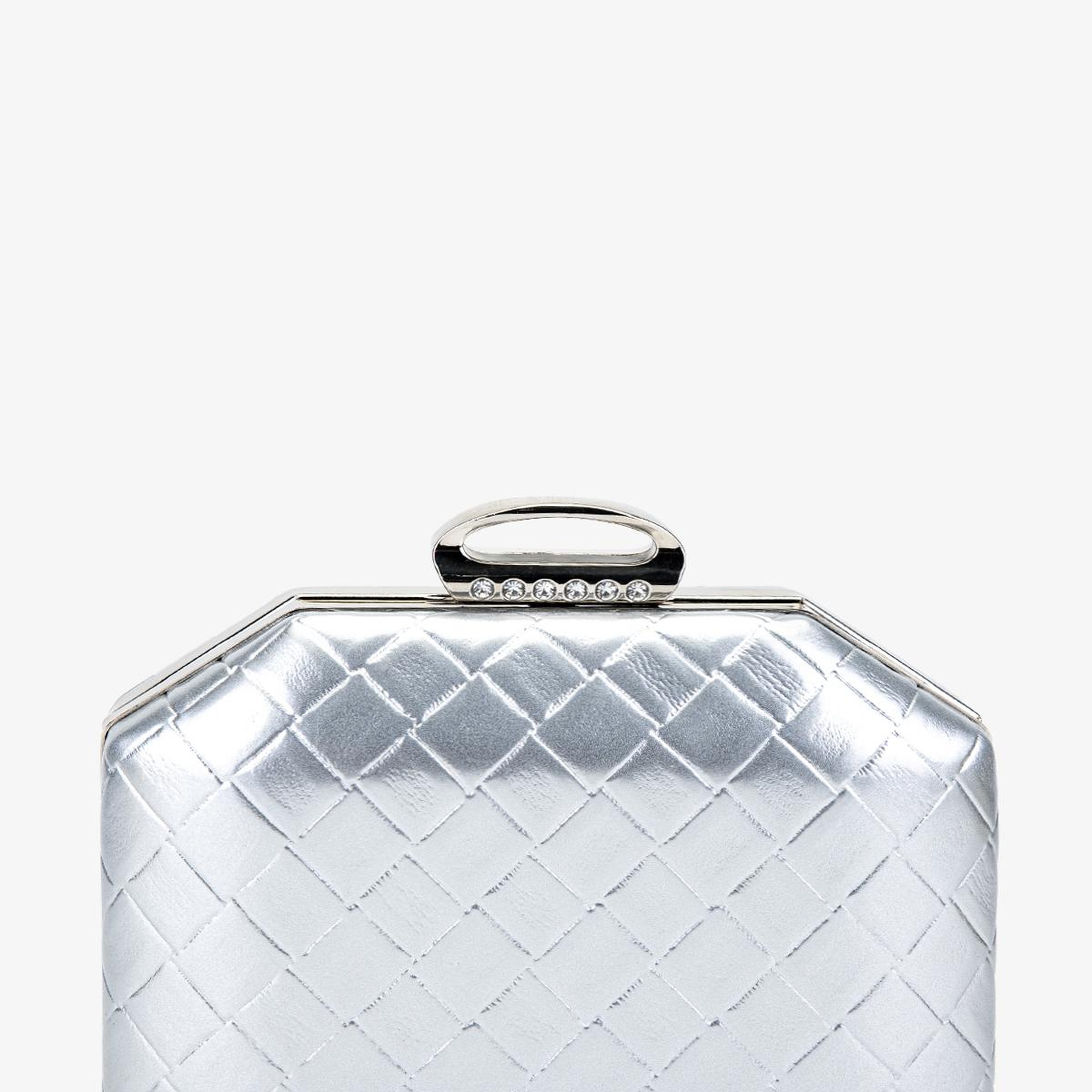 Valmenti Kadın Vegan Gümüş Abiye Çanta