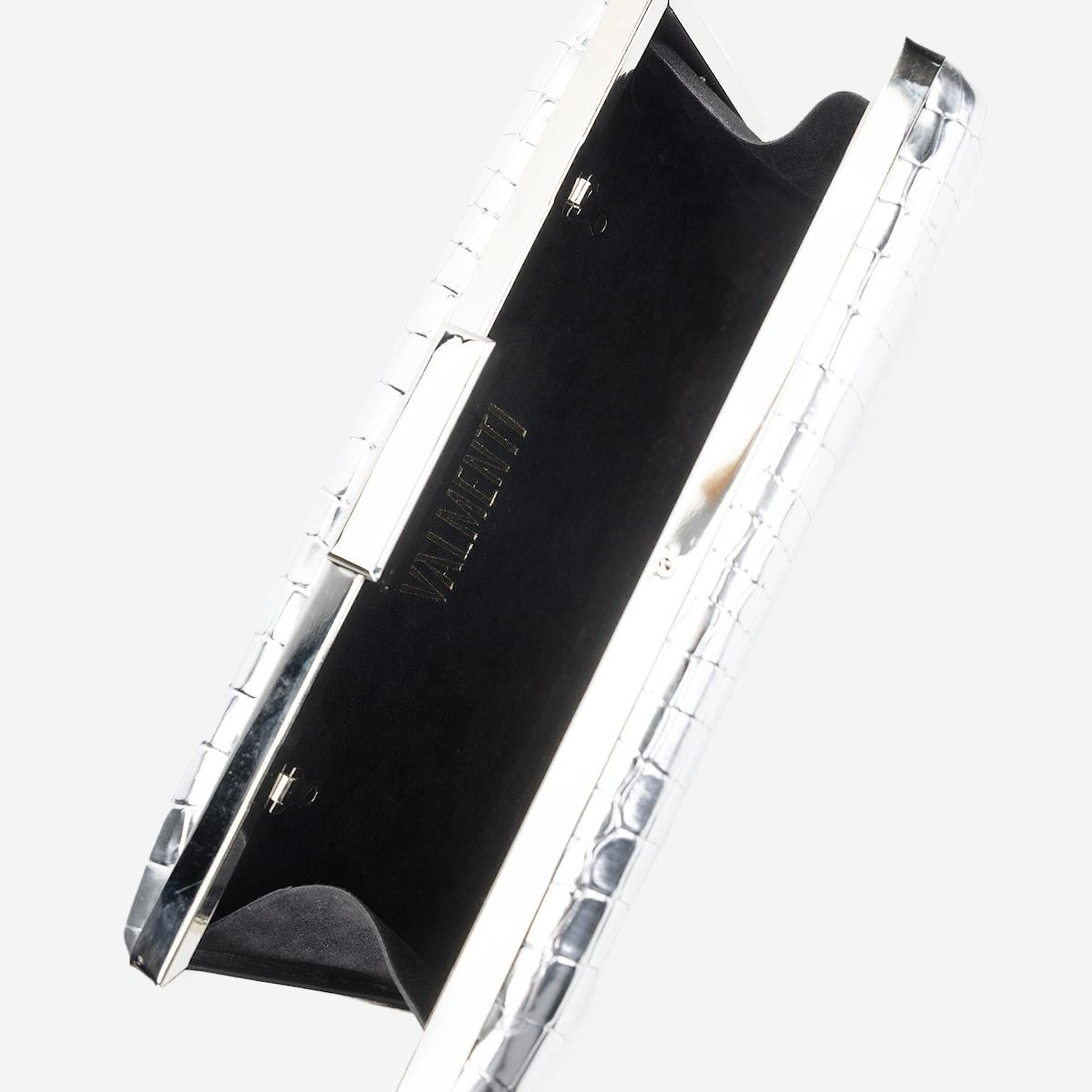 Valmenti Kadın Suni Deri Gri Abiye Çanta