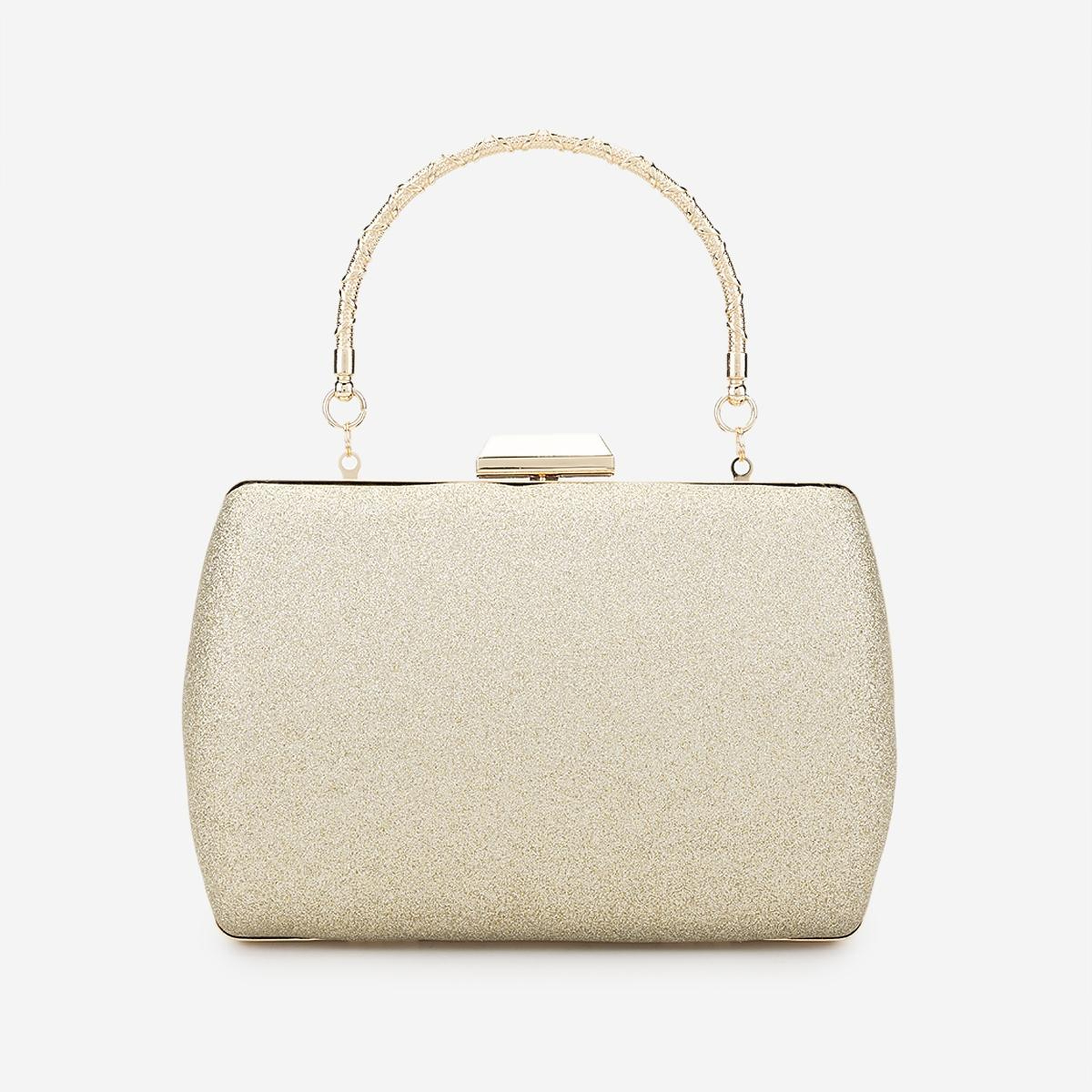 Valmenti Kadın Suni Deri Sarı Abiye Çanta