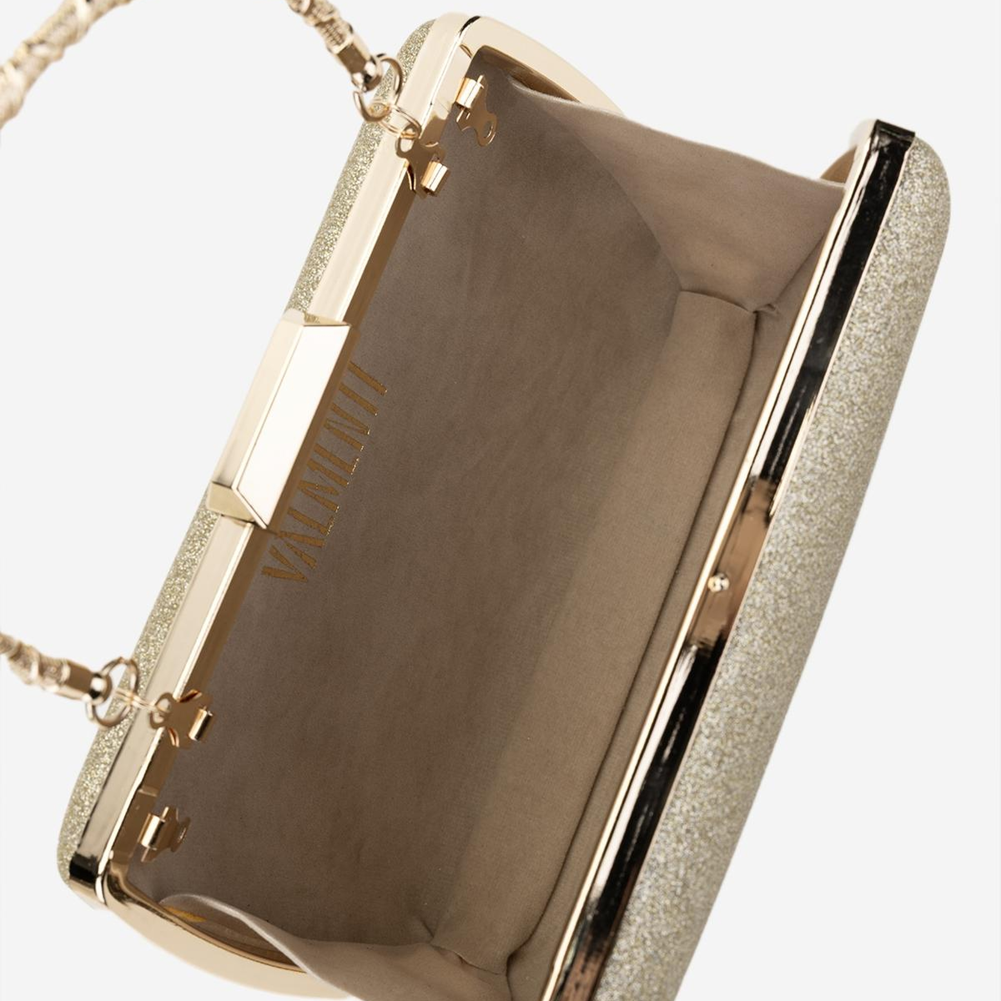 Valmenti Kadın Suni Deri Sarı Abiye Çanta