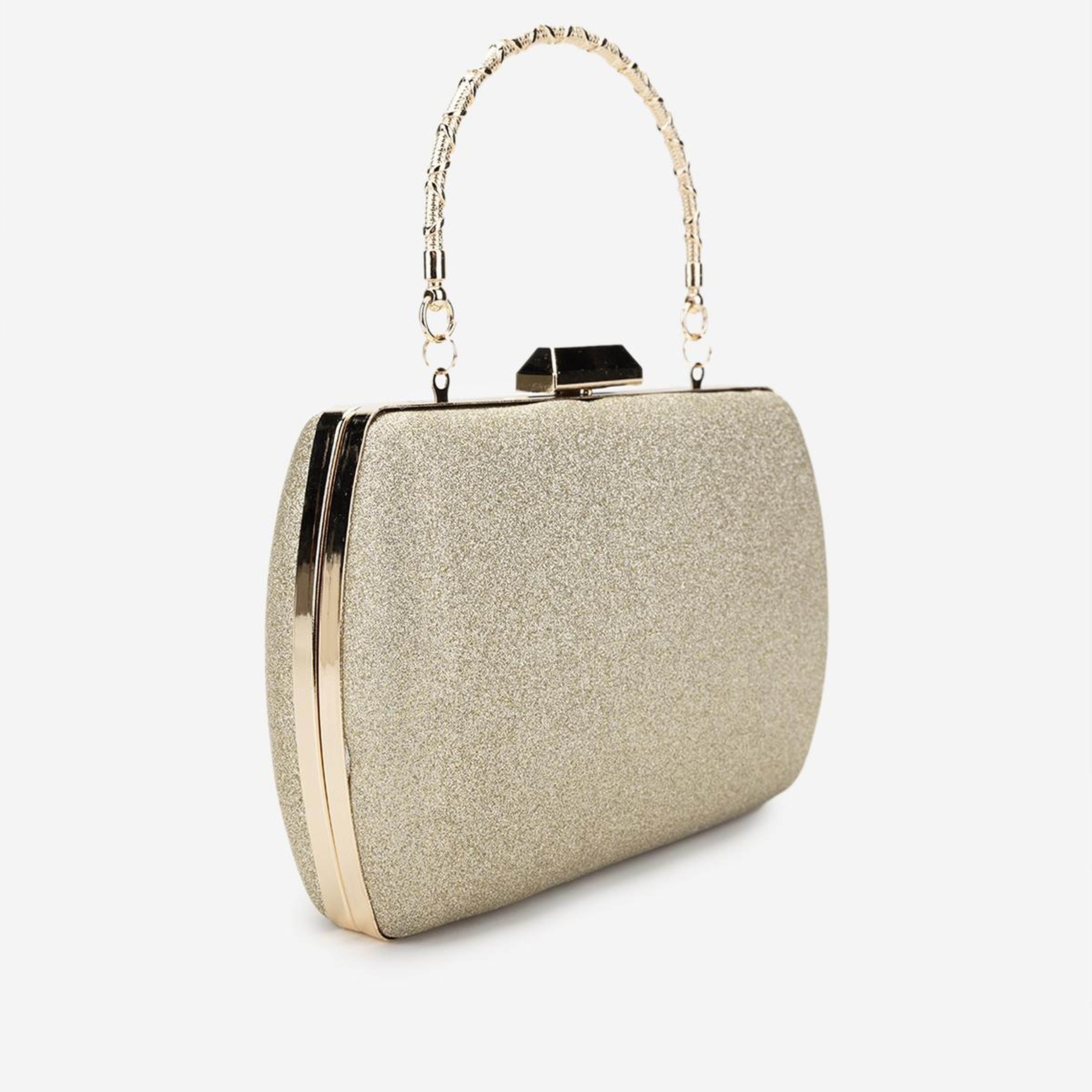 Valmenti Kadın Suni Deri Sarı Abiye Çanta