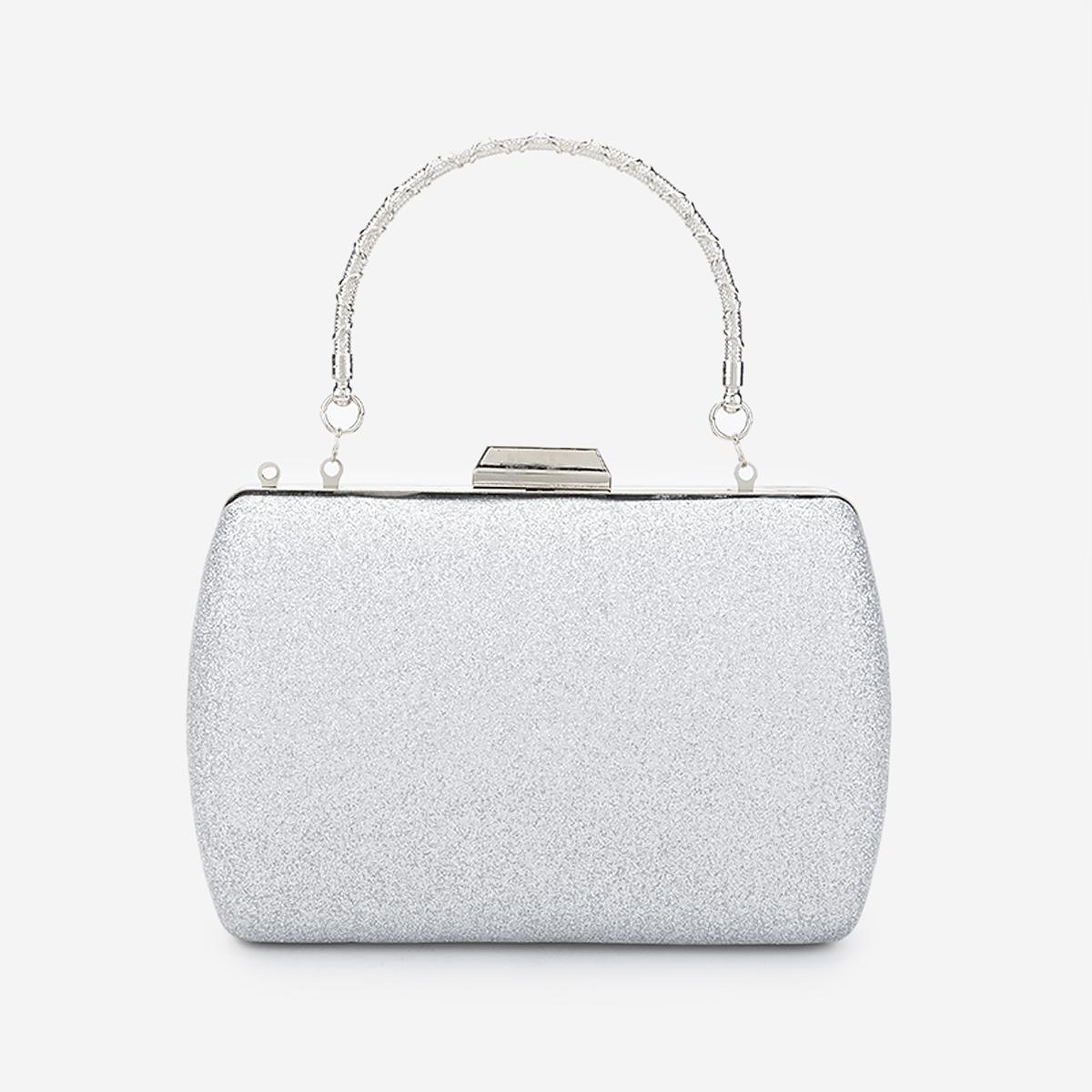 Valmenti Kadın Suni Deri Gri Abiye Çanta