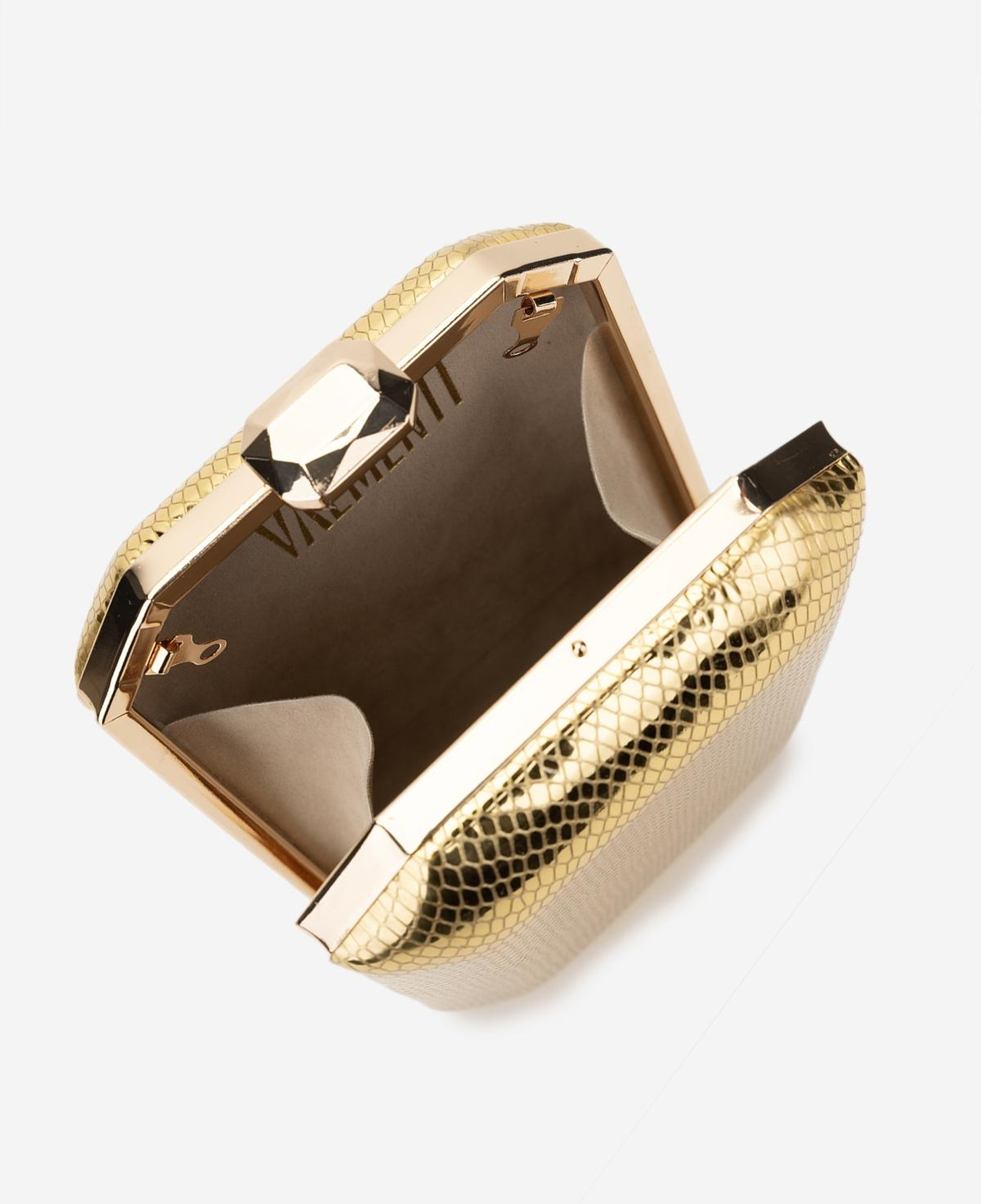 Valmenti Kadın Suni Deri Altın Abiye Çanta