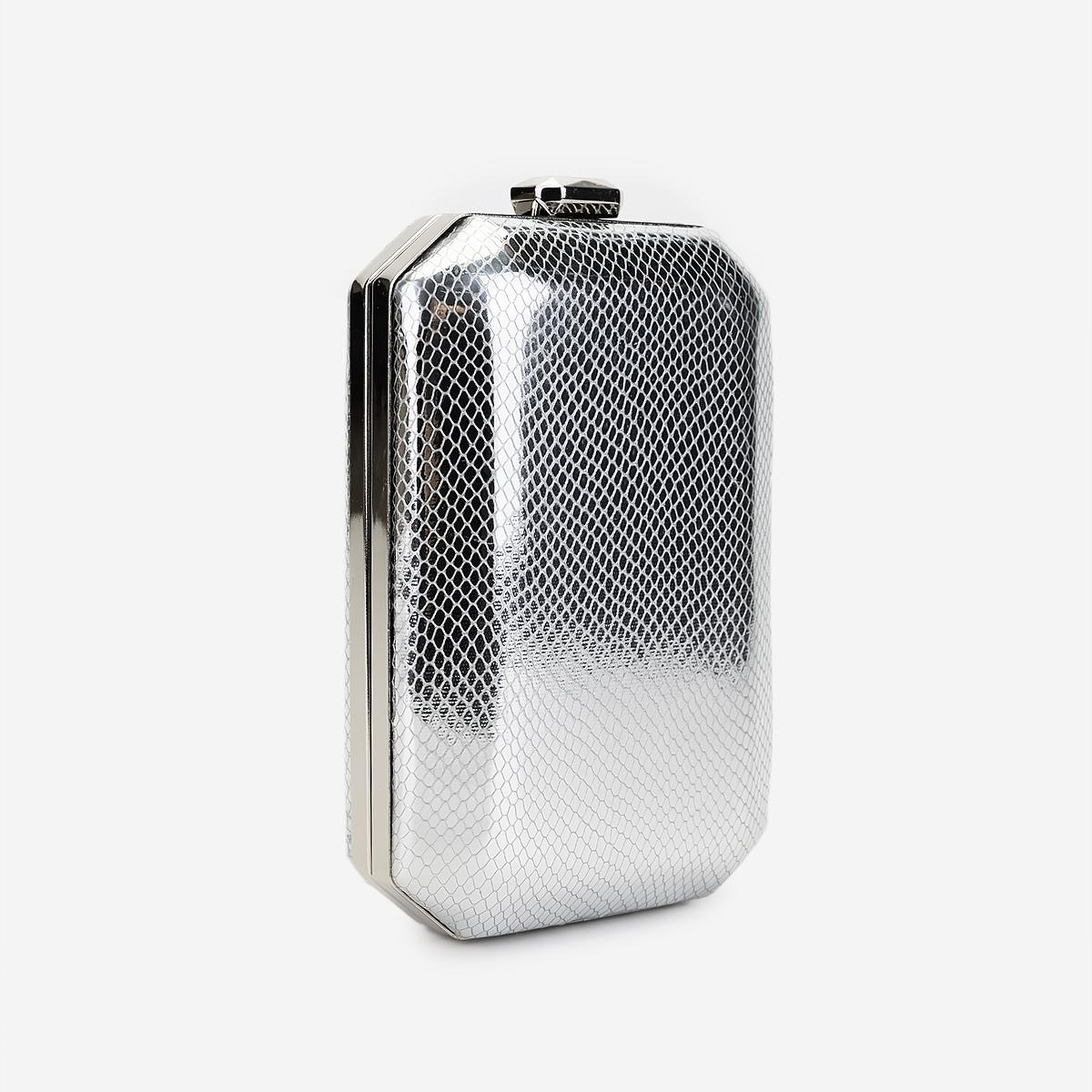 Valmenti Kadın Suni Deri Gümüş Abiye Çanta